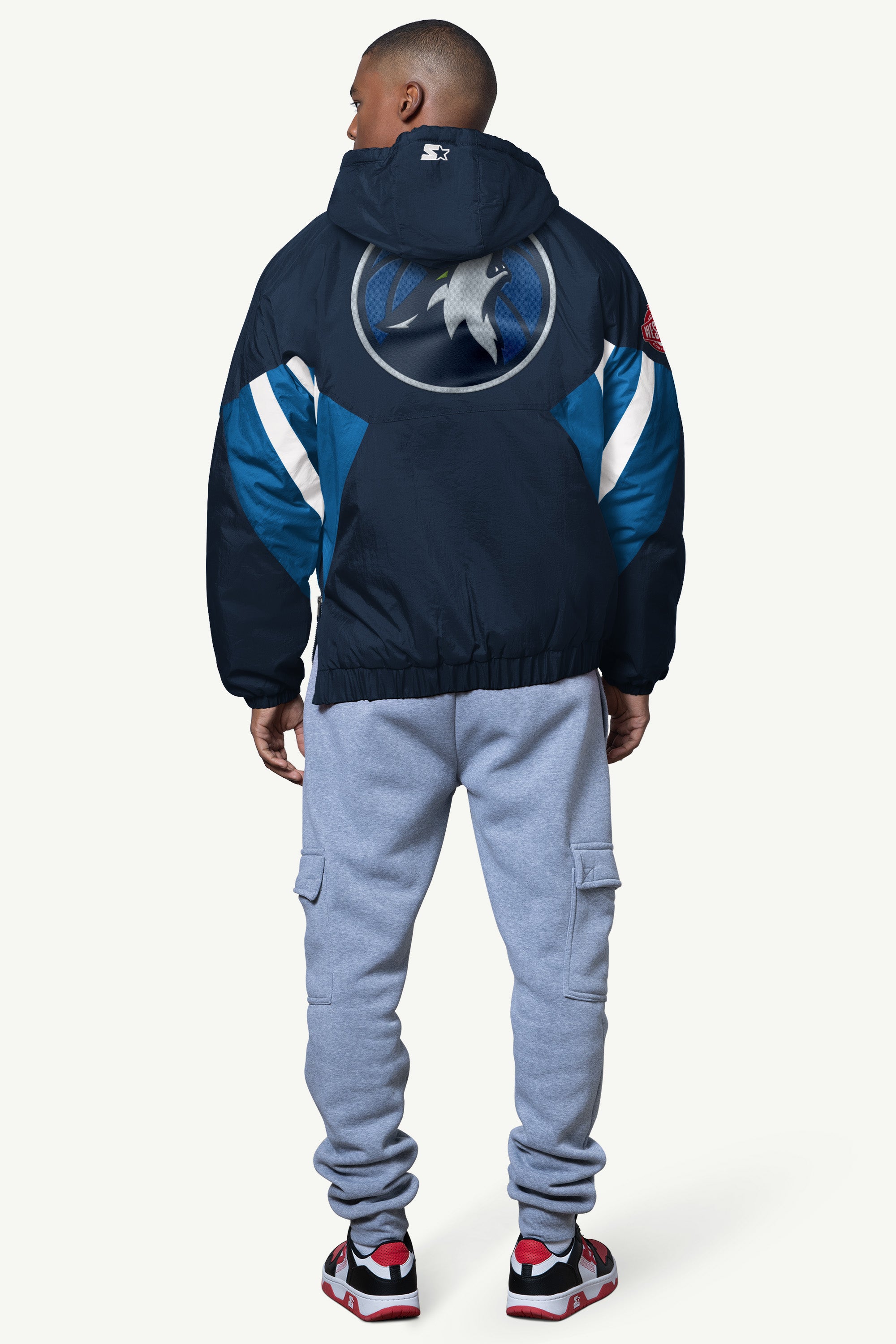 MENS MINNESOTA TIMBERWOLVES LINE UP BREAKAWAY CRINKLE POPOVER View 2 | NBA MENS MINNESOTA TIMBERWOLVES LINE UP BREAKAWAY CRINKLE POPOVER View 2 | NBA