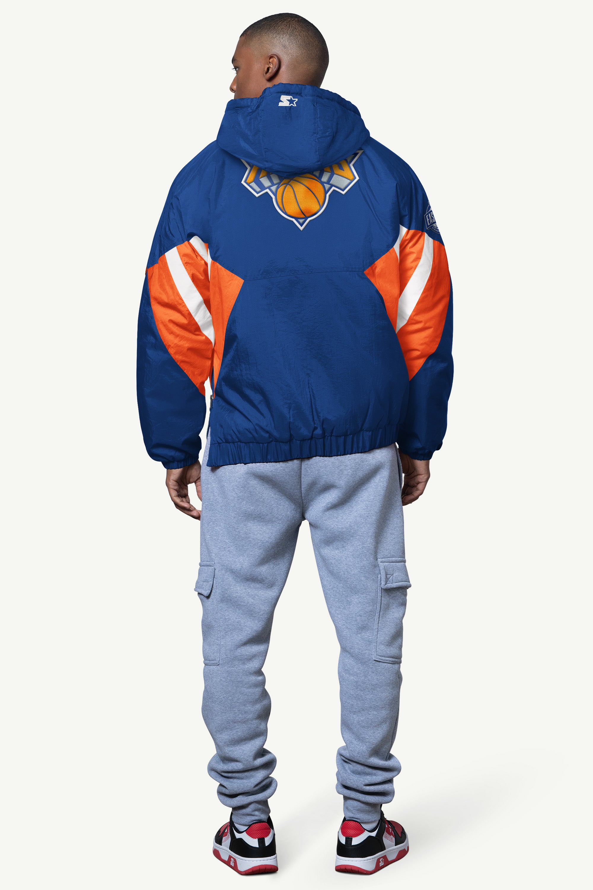 MENS NEW YORK KNICKS LINE UP BREAKAWAY CRINKLE POPOVER View 2 | NBA MENS NEW YORK KNICKS LINE UP BREAKAWAY CRINKLE POPOVER View 2 | NBA