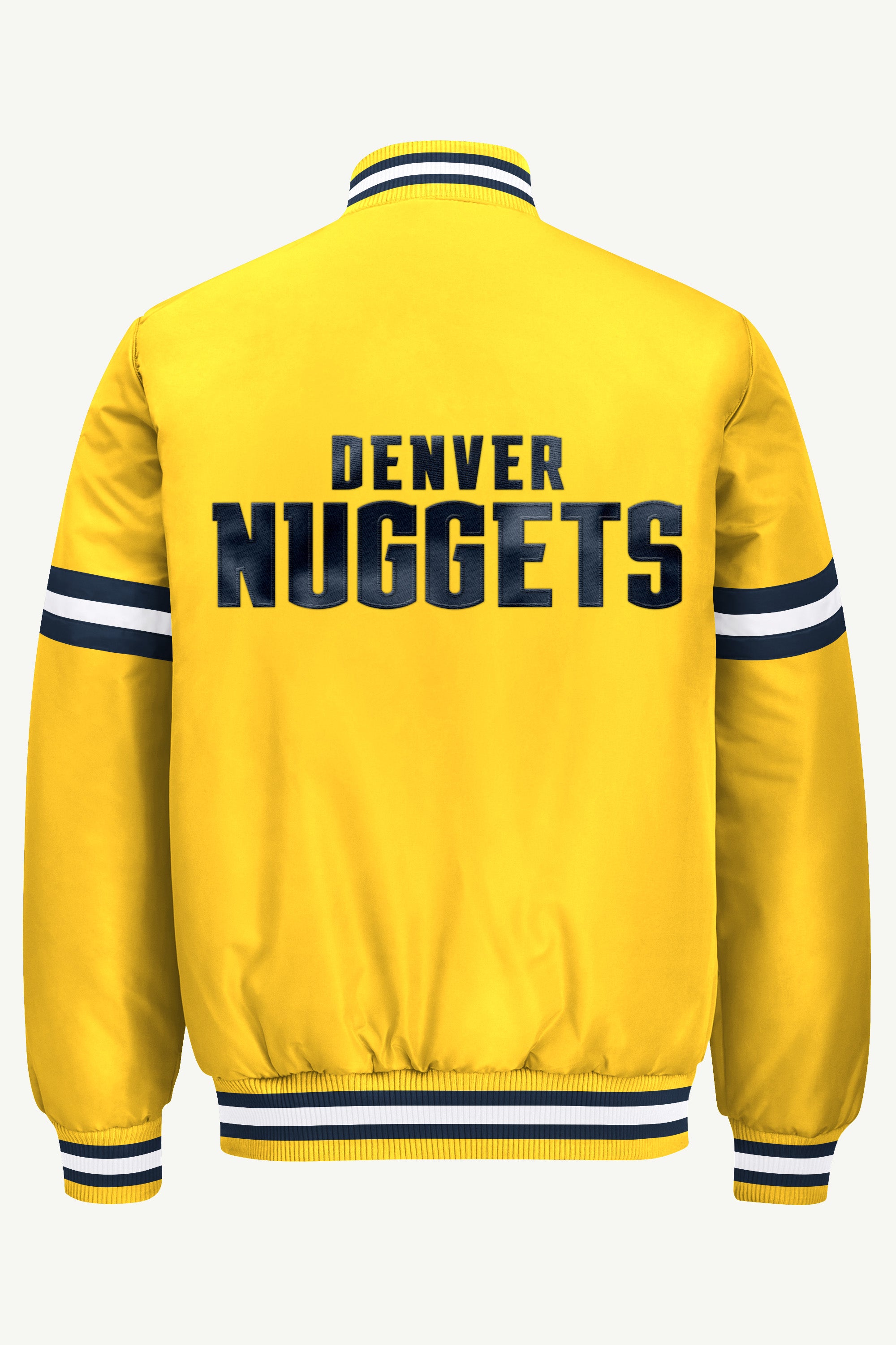 MENS DENVER NUGGETS COURTSIDE VARSITY JACKET View 3 MENS DENVER NUGGETS COURTSIDE VARSITY JACKET View 3