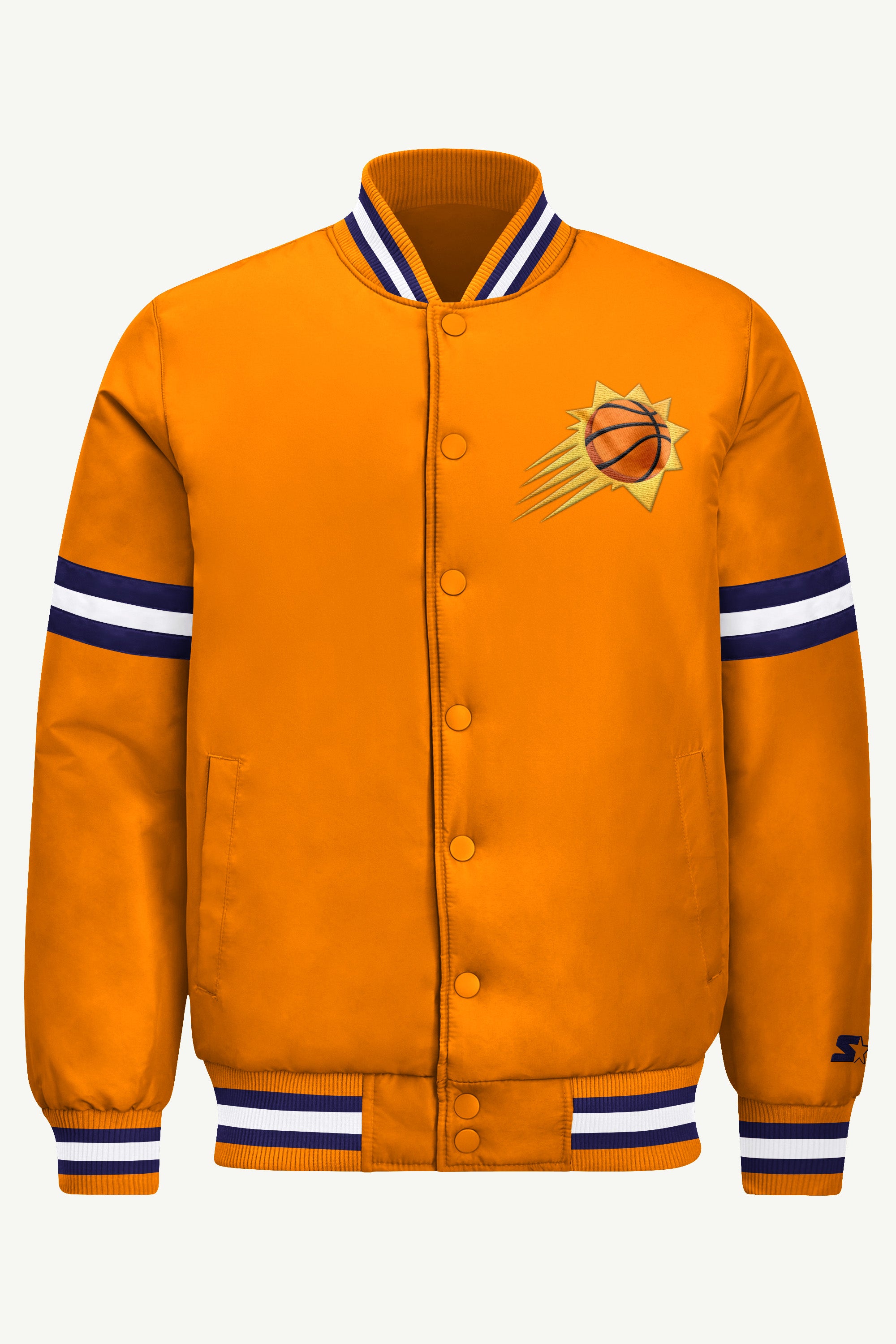 MENS PHOENIX SUNS COURTSIDE VARSITY JACKET View 2 MENS PHOENIX SUNS COURTSIDE VARSITY JACKET View 2