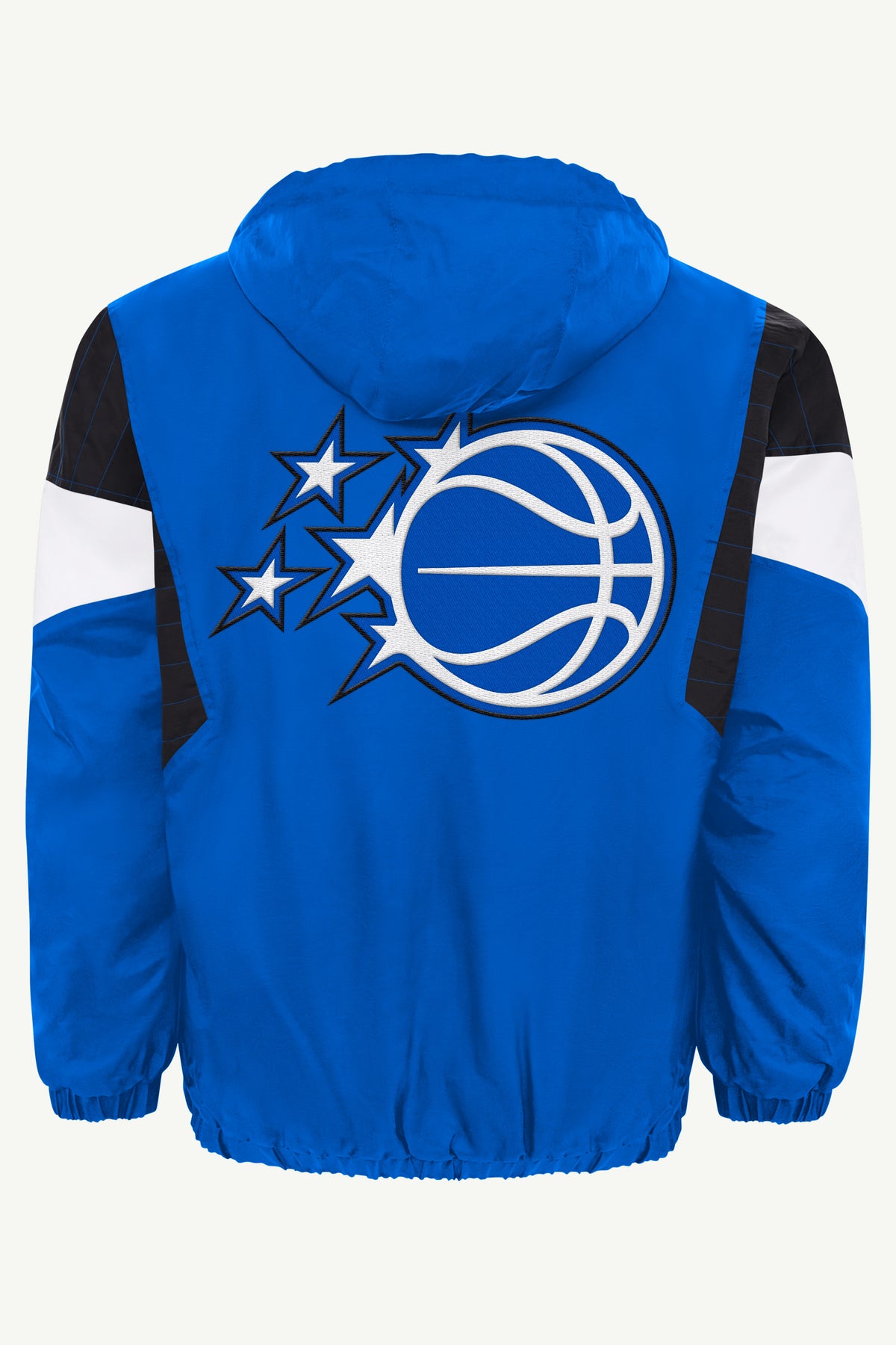 MENS ORLANDO MAGIC JACKET THROWBACK HALF ZIP HOODED JACKET View 3 MENS ORLANDO MAGIC JACKET THROWBACK HALF ZIP HOODED JACKET View 3