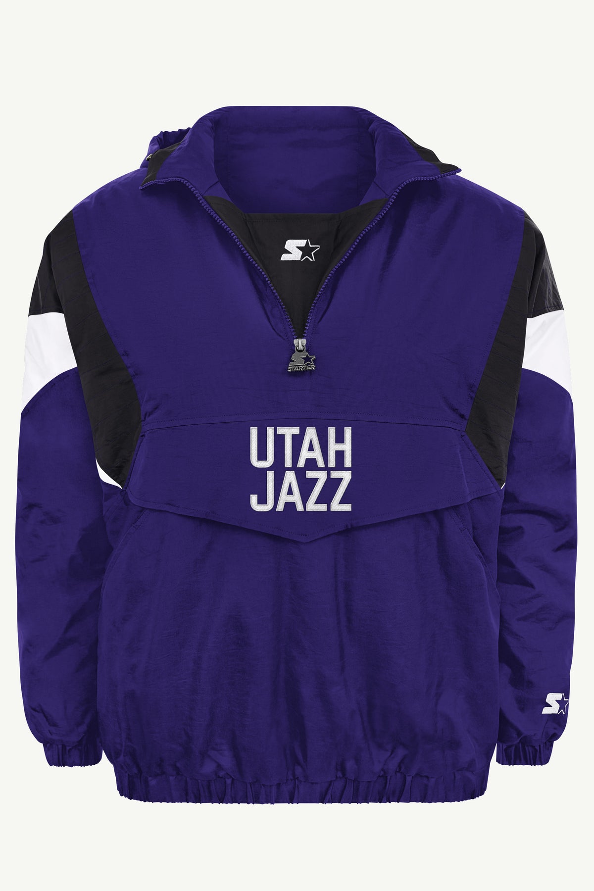 MENS UTAH JAZZ THROWBACK HALF ZIP HOODED JACKET View 2 | Men's Starter Jackets MENS UTAH JAZZ THROWBACK HALF ZIP HOODED JACKET View 2 | Men's Starter Jackets