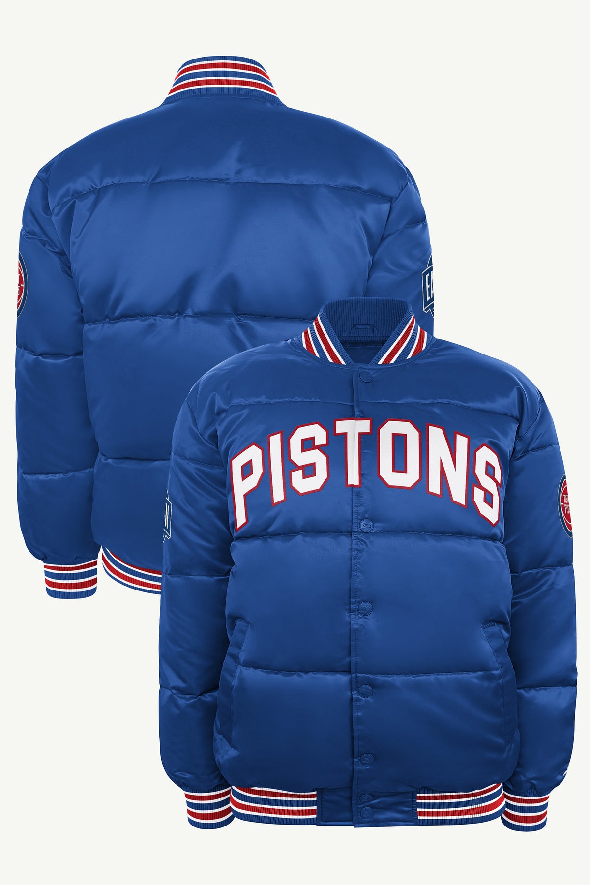 MENS DETROIT PISTONS BRONX BUBBLE PUFFER View 1 | Gifts for Him MENS DETROIT PISTONS BRONX BUBBLE PUFFER View 1 | Gifts for Him
