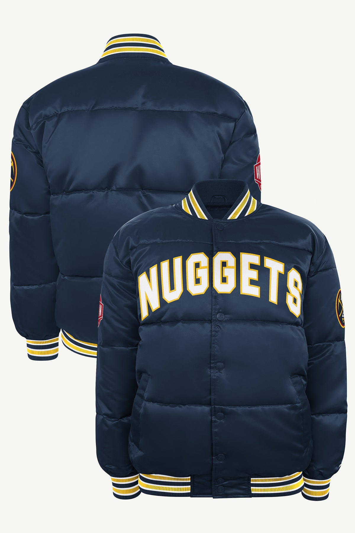 MENS DENVER NUGGETS BRONX BUBBLE PUFFER View 1 | Gifts for Him MENS DENVER NUGGETS BRONX BUBBLE PUFFER View 1 | Gifts for Him