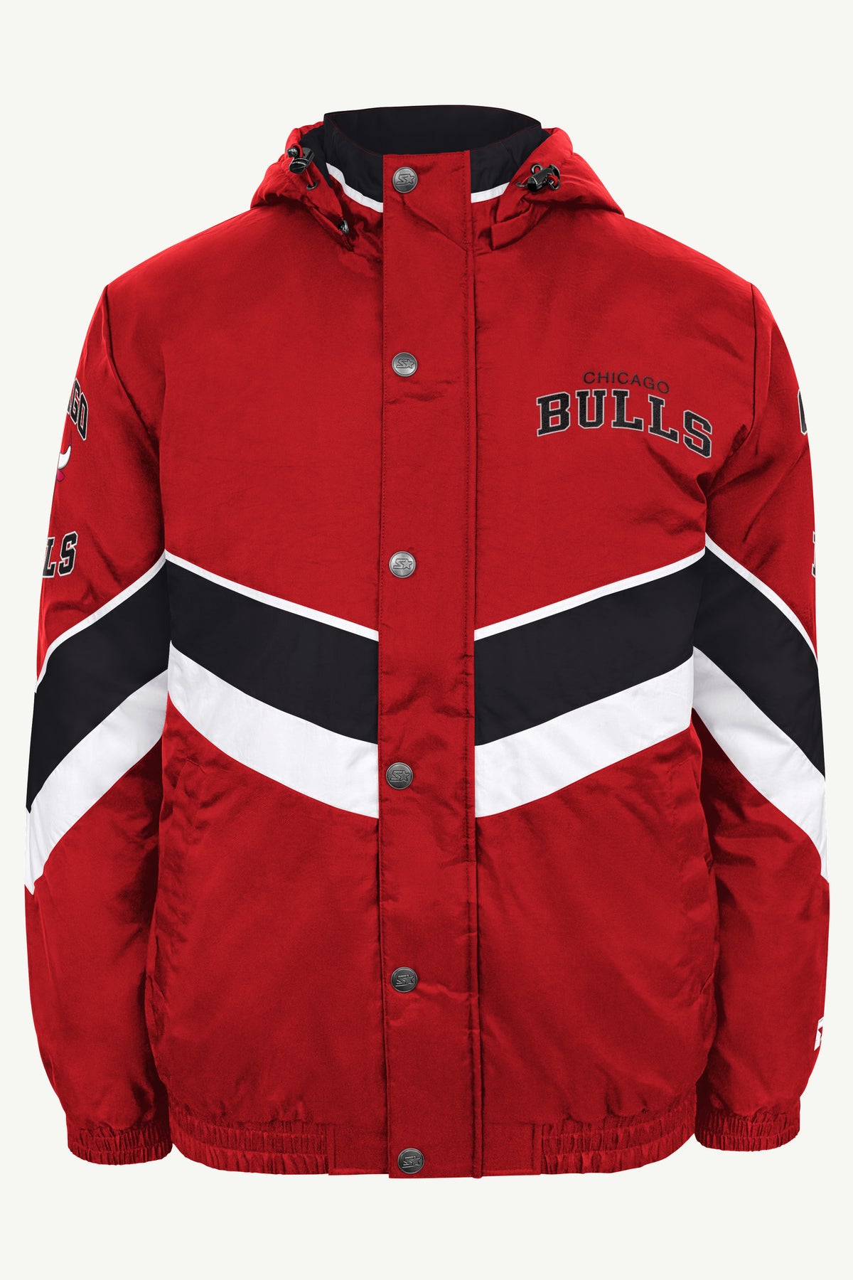 MENS CHICAGO BULLS CHEVRON FULL ZIP JACKET View 2 MENS CHICAGO BULLS CHEVRON FULL ZIP JACKET View 2