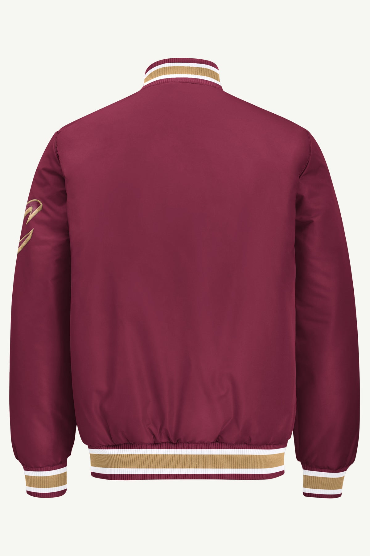 MENS CLEVELAND CAVALIERS ACROSS SATIN VARSITY JACKET View 3 MENS CLEVELAND CAVALIERS ACROSS SATIN VARSITY JACKET View 3
