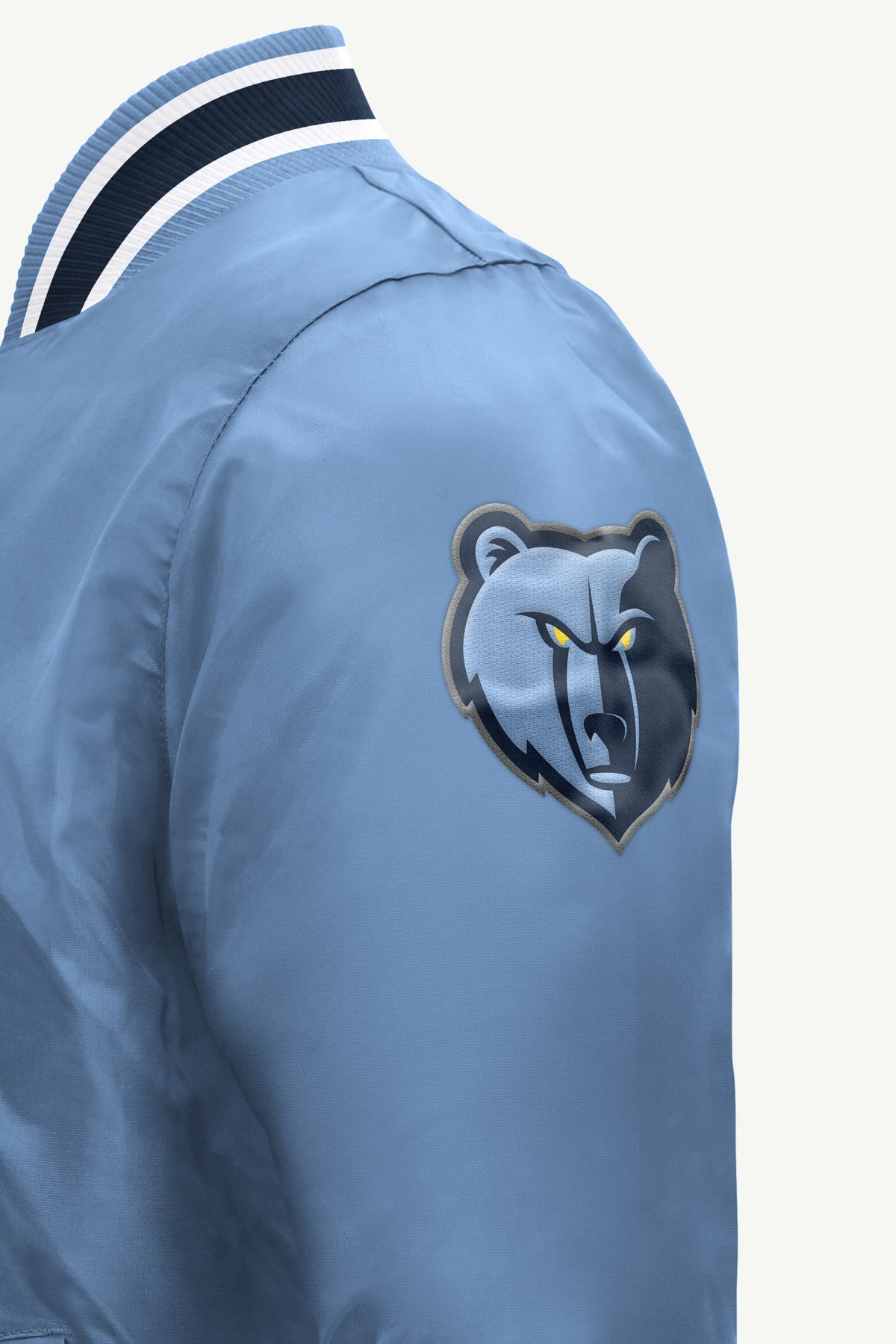 MENS MEMPHIS GRIZZLIES ACROSS SATIN VARSITY JACKET View 4 MENS MEMPHIS GRIZZLIES ACROSS SATIN VARSITY JACKET View 4