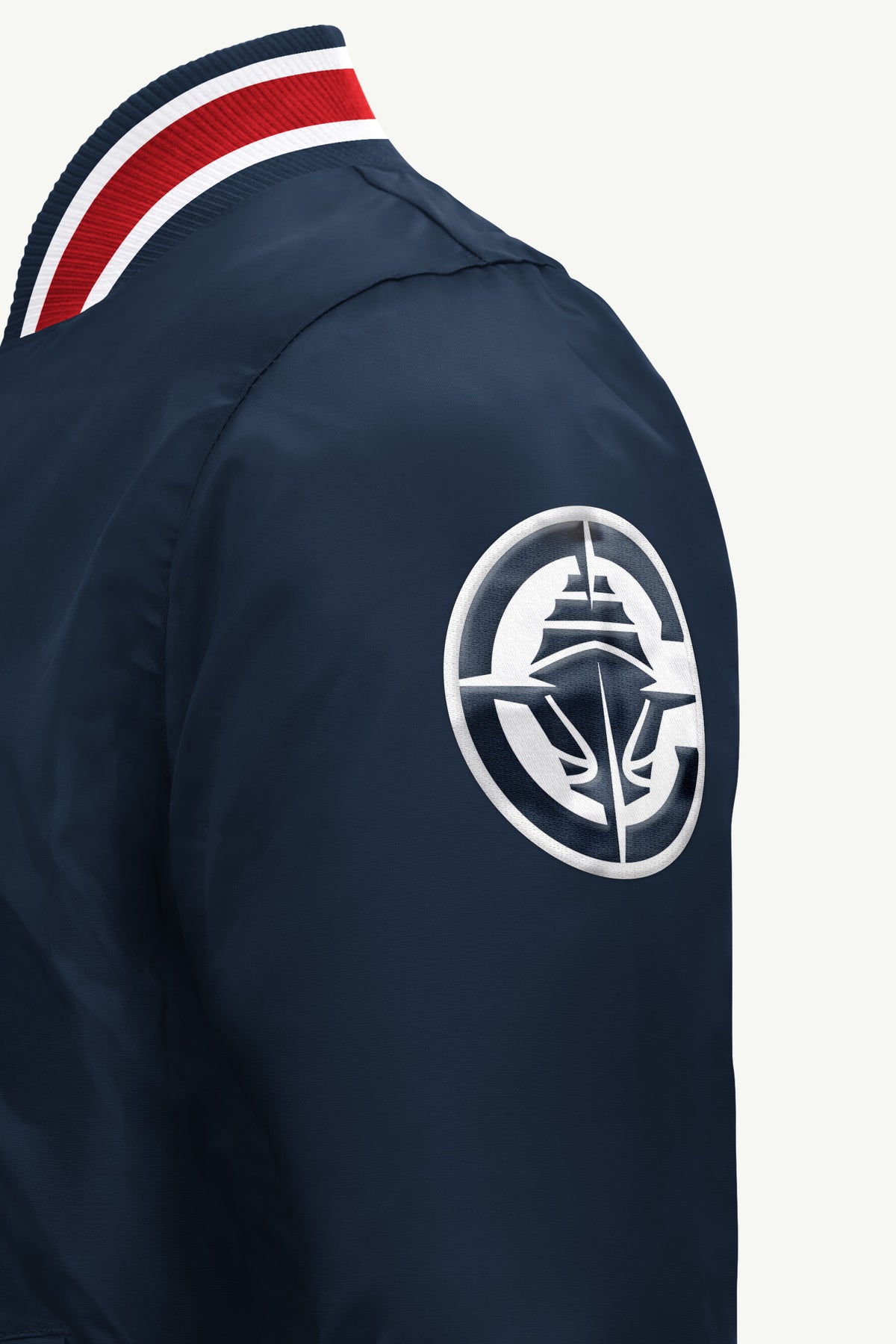 MENS LOS ANGELES CLIPPERS ACROSS SATIN VARSITY JACKET View 4 MENS LOS ANGELES CLIPPERS ACROSS SATIN VARSITY JACKET View 4