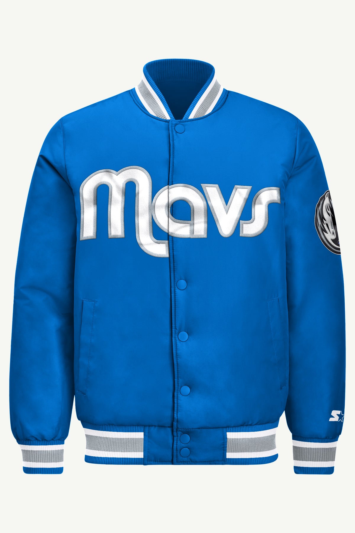 MENS DALLAS MAVERICKS ACROSS SATIN VARSITY JACKET View 2 | Men's Starter Jackets MENS DALLAS MAVERICKS ACROSS SATIN VARSITY JACKET View 2 | Men's Starter Jackets