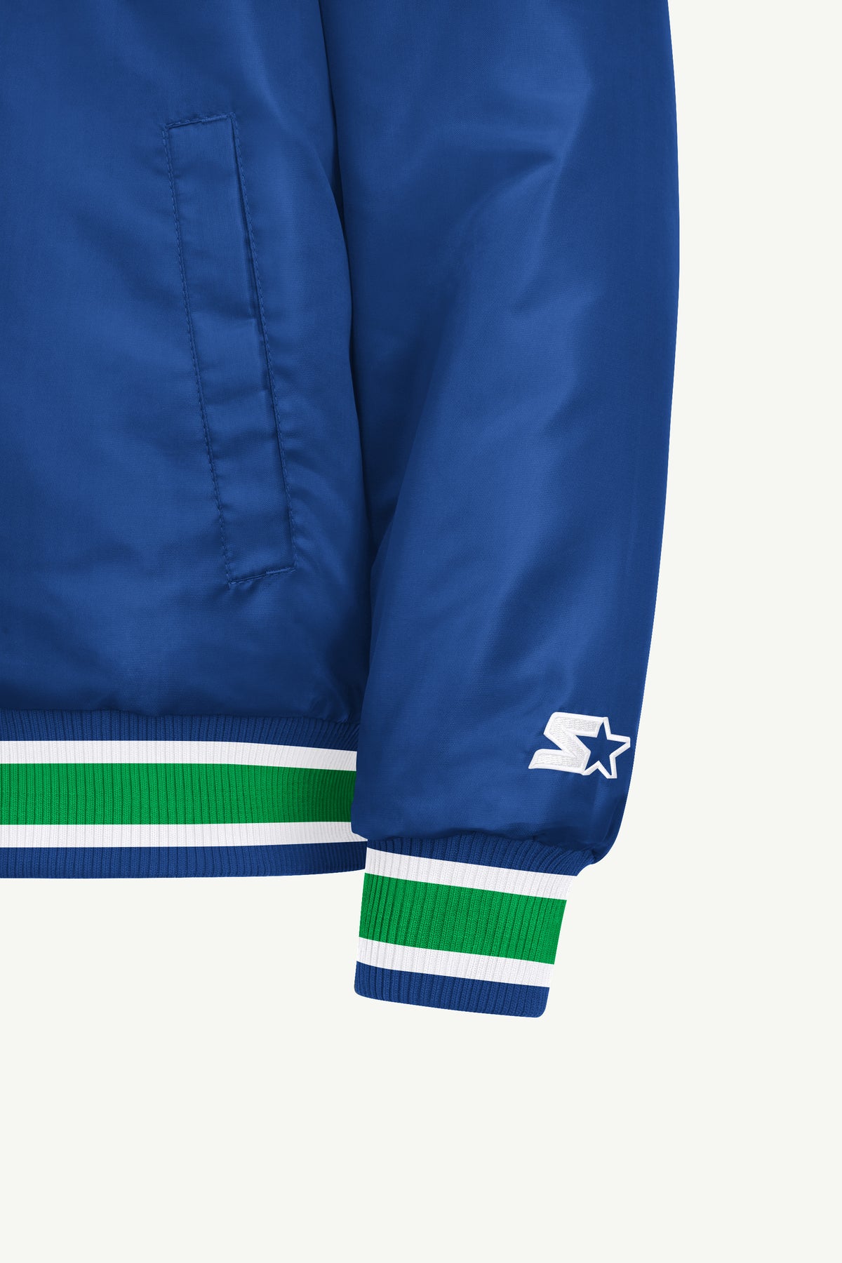 MENS MINNESOTA TIMBERWOLVES ACROSS SATIN VARSITY JACKET View 5 MENS MINNESOTA TIMBERWOLVES ACROSS SATIN VARSITY JACKET View 5