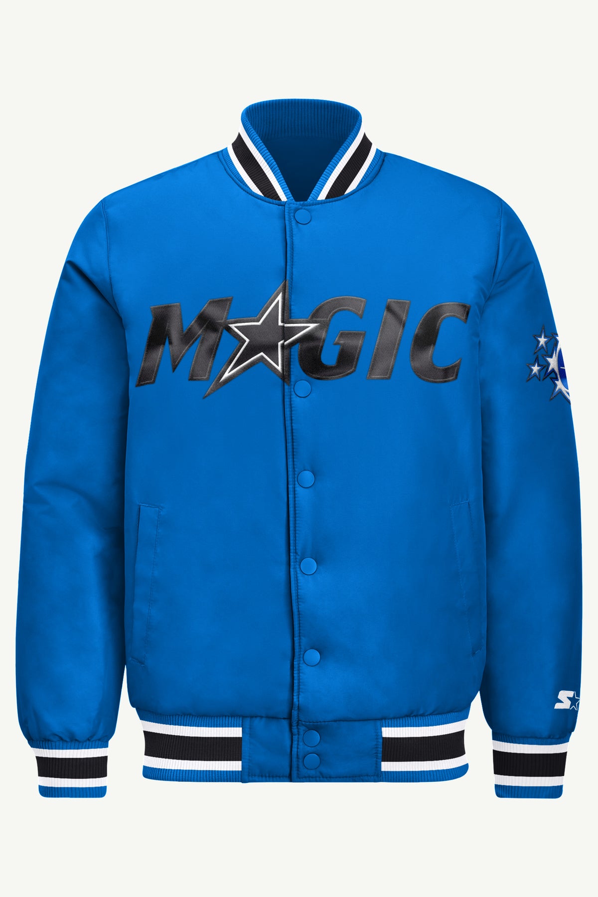MENS ORLANDO MAGIC ACROSS SATIN VARSITY JACKET View 2 | Men's Starter Jackets MENS ORLANDO MAGIC ACROSS SATIN VARSITY JACKET View 2 | Men's Starter Jackets