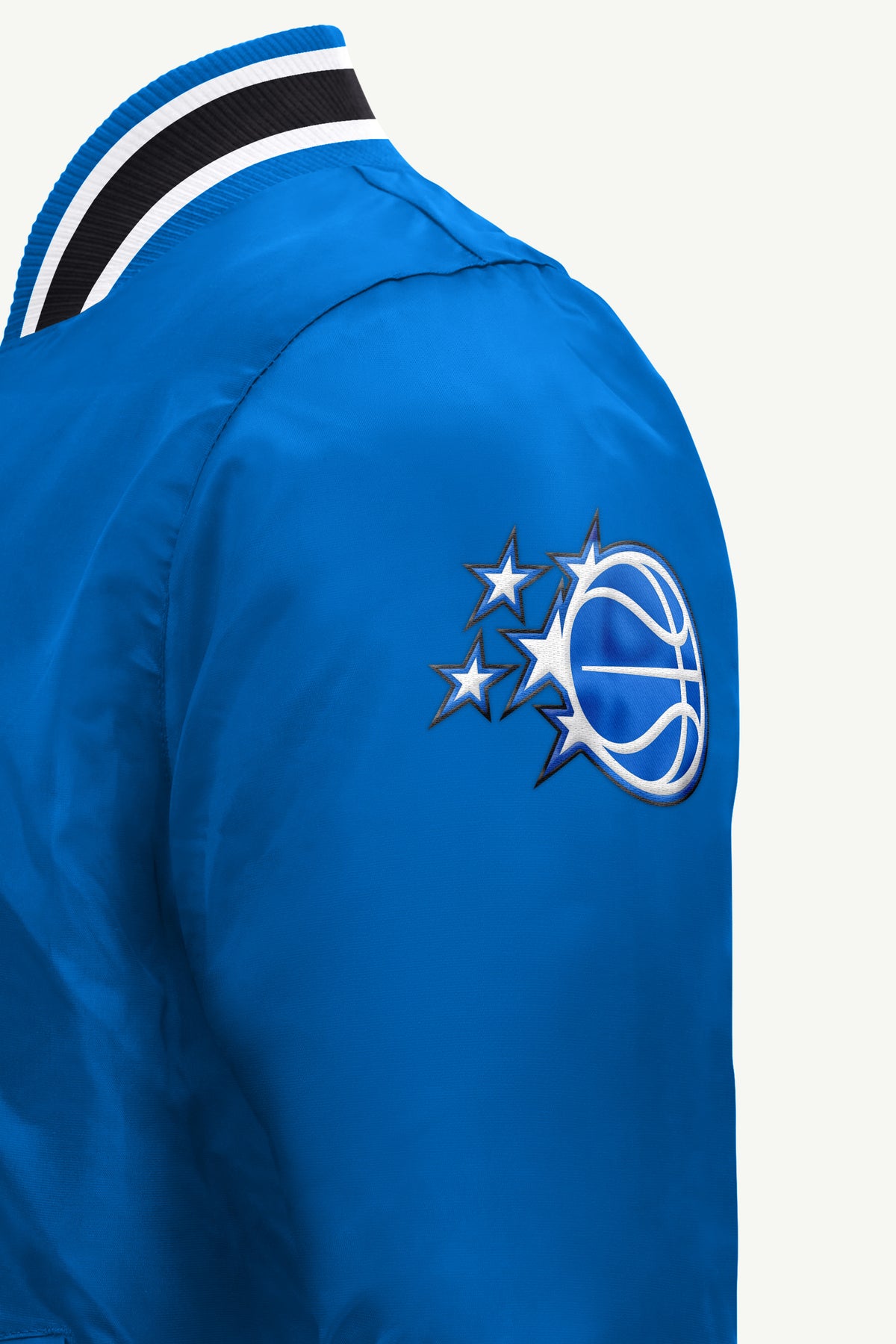 MENS ORLANDO MAGIC ACROSS SATIN VARSITY JACKET View 4 MENS ORLANDO MAGIC ACROSS SATIN VARSITY JACKET View 4