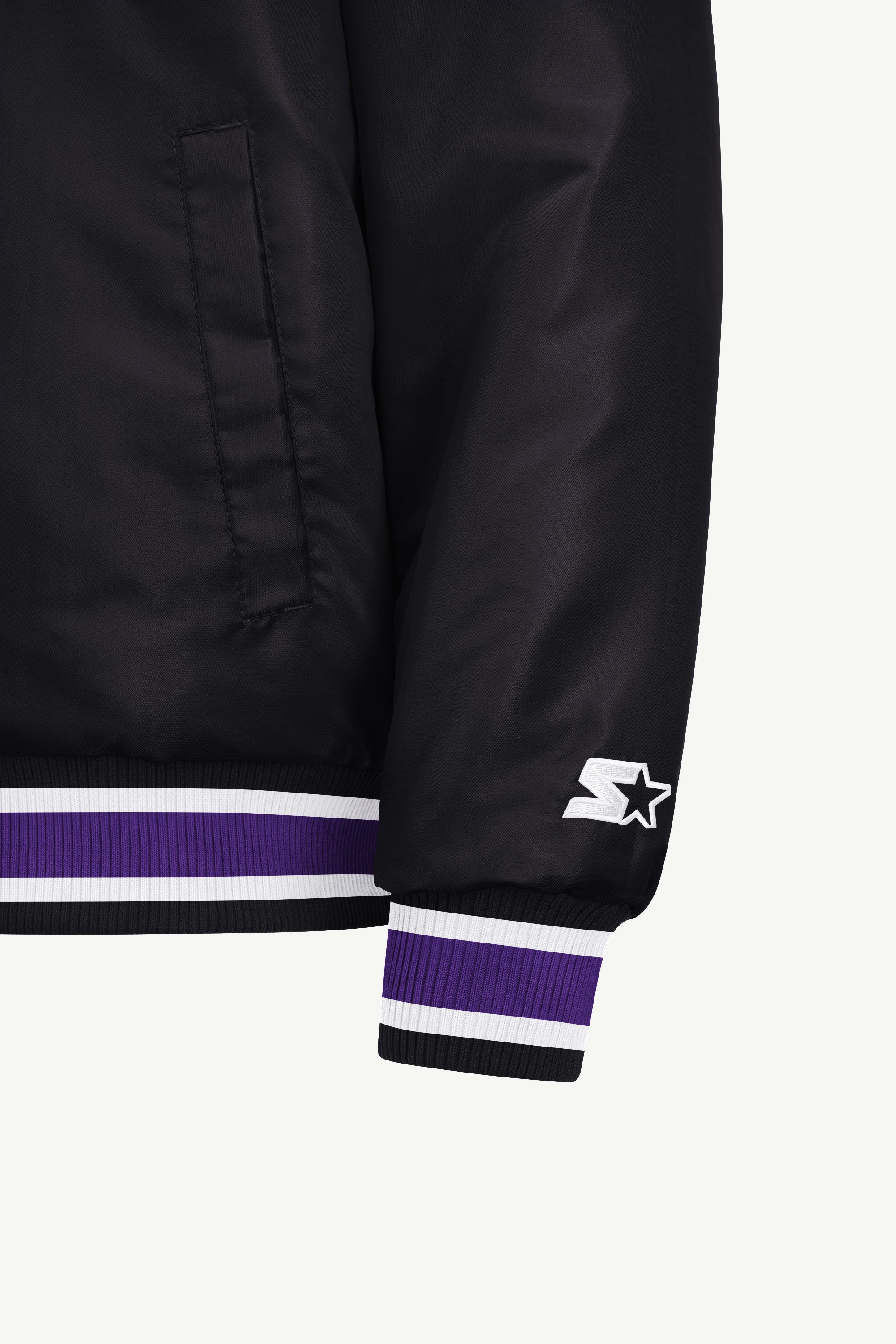 MENS SACRAMENTO KINGS GAME DAY SATIN VARSITY JACKET View 5 MENS SACRAMENTO KINGS GAME DAY SATIN VARSITY JACKET View 5