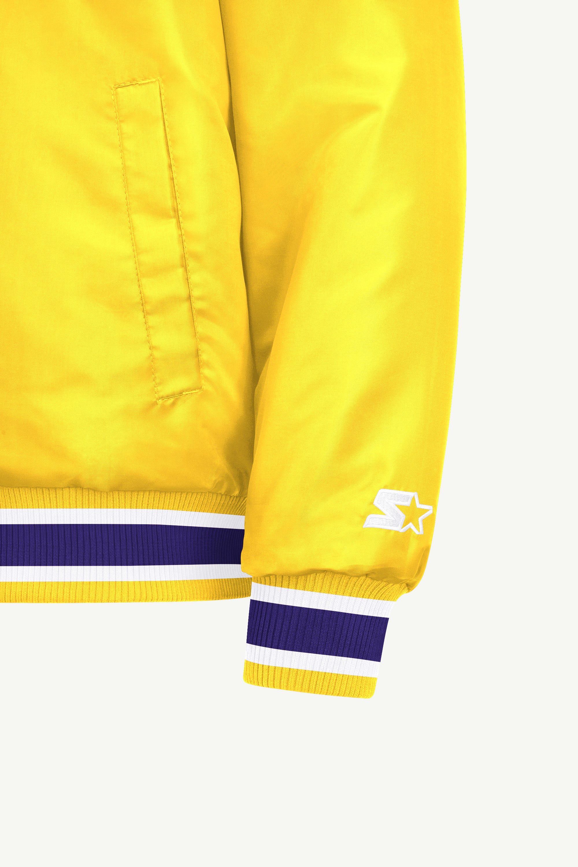 MENS LOS ANGELES LAKERS GAME DAY SATIN VARSITY JACKET View 5 MENS LOS ANGELES LAKERS GAME DAY SATIN VARSITY JACKET View 5