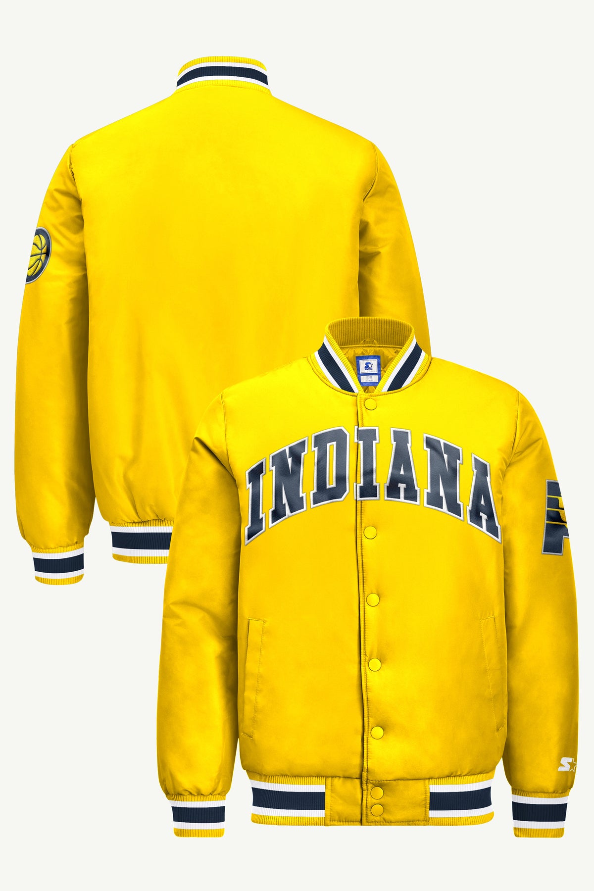 MENS INDIANA PACERS ACROSS SATIN VARSITY View 1 MENS INDIANA PACERS ACROSS SATIN VARSITY View 1