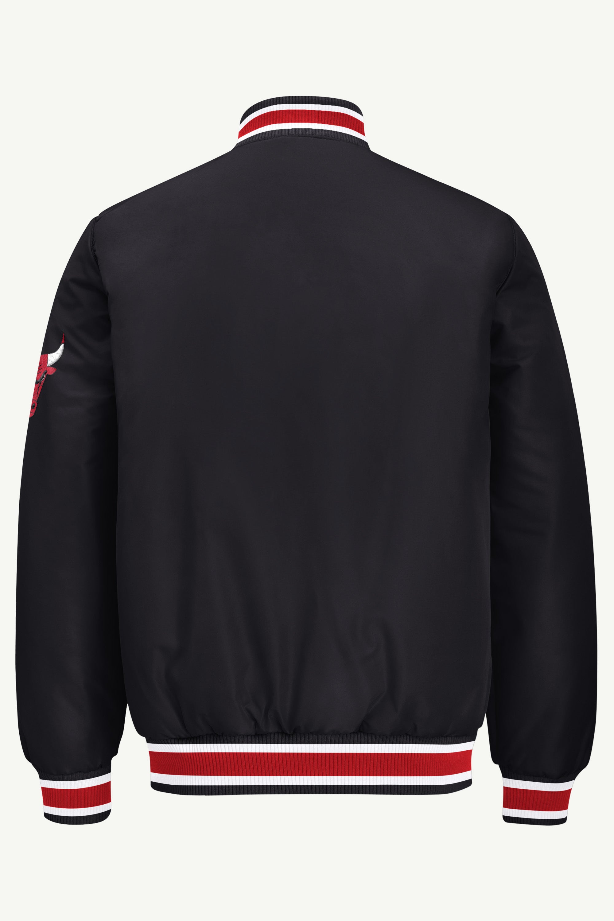 MENS CHICAGO BULLS GAME DAY SATIN VARSITY JACKET View 3 MENS CHICAGO BULLS GAME DAY SATIN VARSITY JACKET View 3