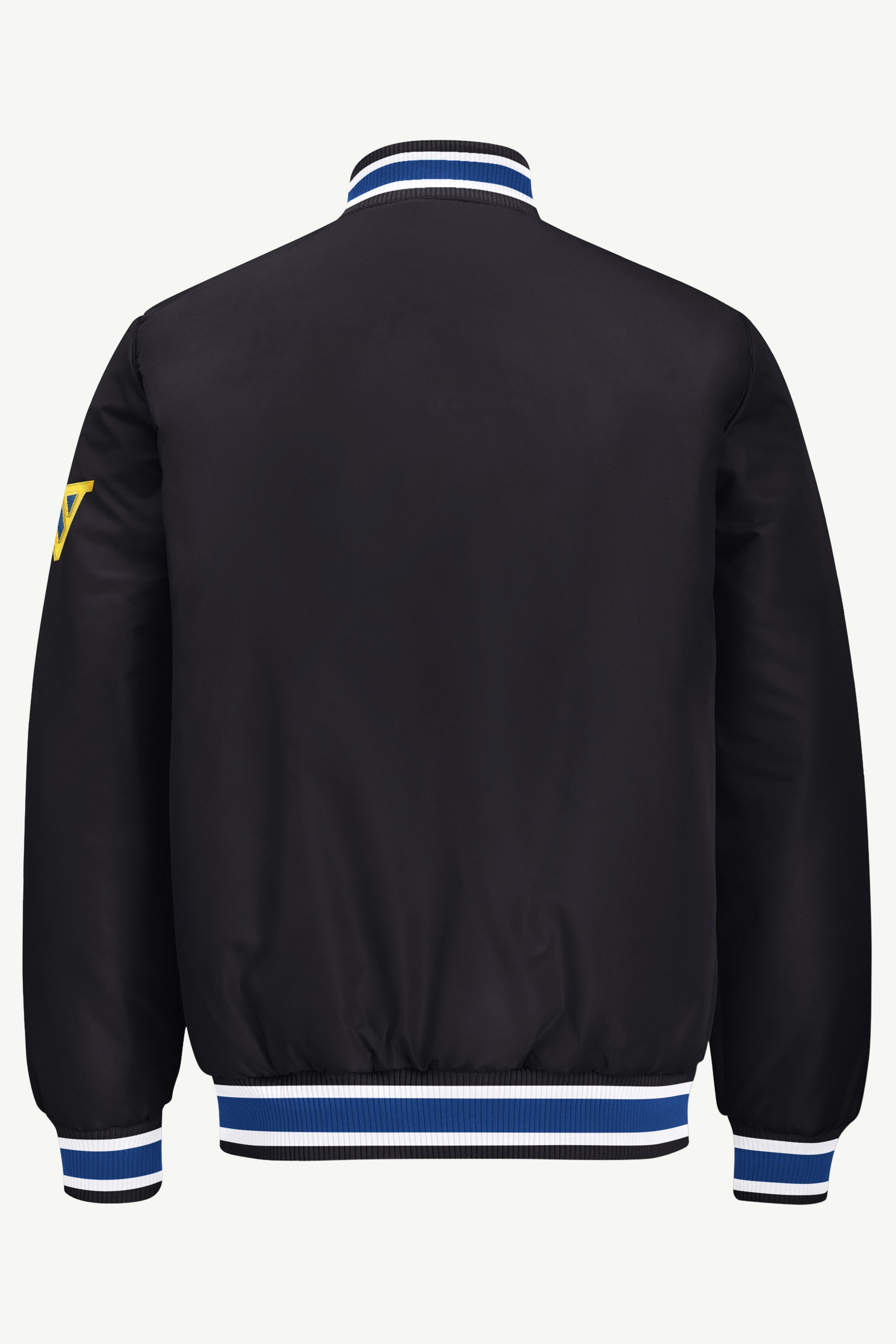 MENS GOLDEN STATE WARRIORS GAME DAY SATIN VARSITY JACKET View 3 MENS GOLDEN STATE WARRIORS GAME DAY SATIN VARSITY JACKET View 3