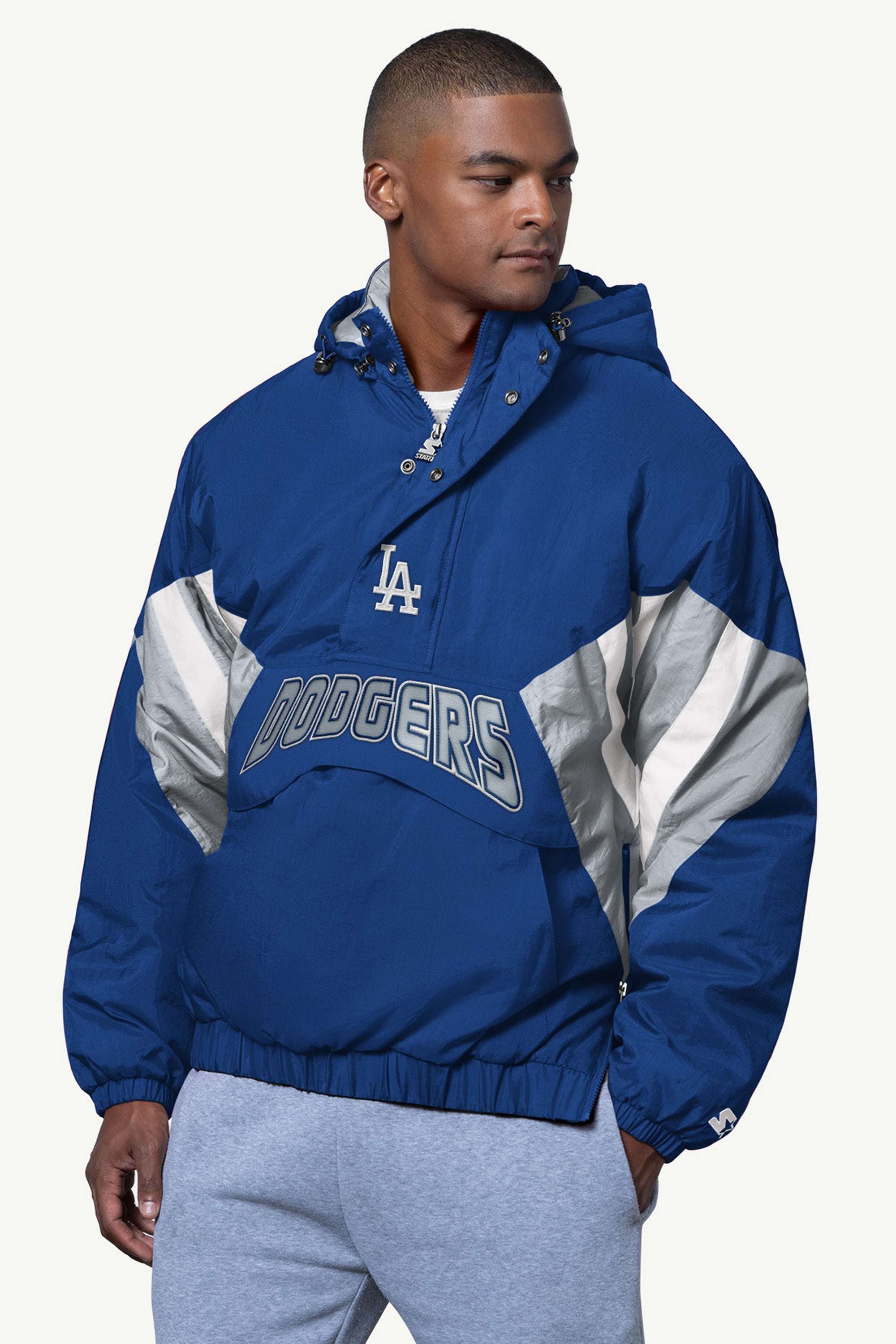 MENS LOS ANGELES DODGERS LINE UP BREAKAWAY CRINKLE POPOVER View 1 | Men's Windbreakers MENS LOS ANGELES DODGERS LINE UP BREAKAWAY CRINKLE POPOVER View 1 | Men's Windbreakers