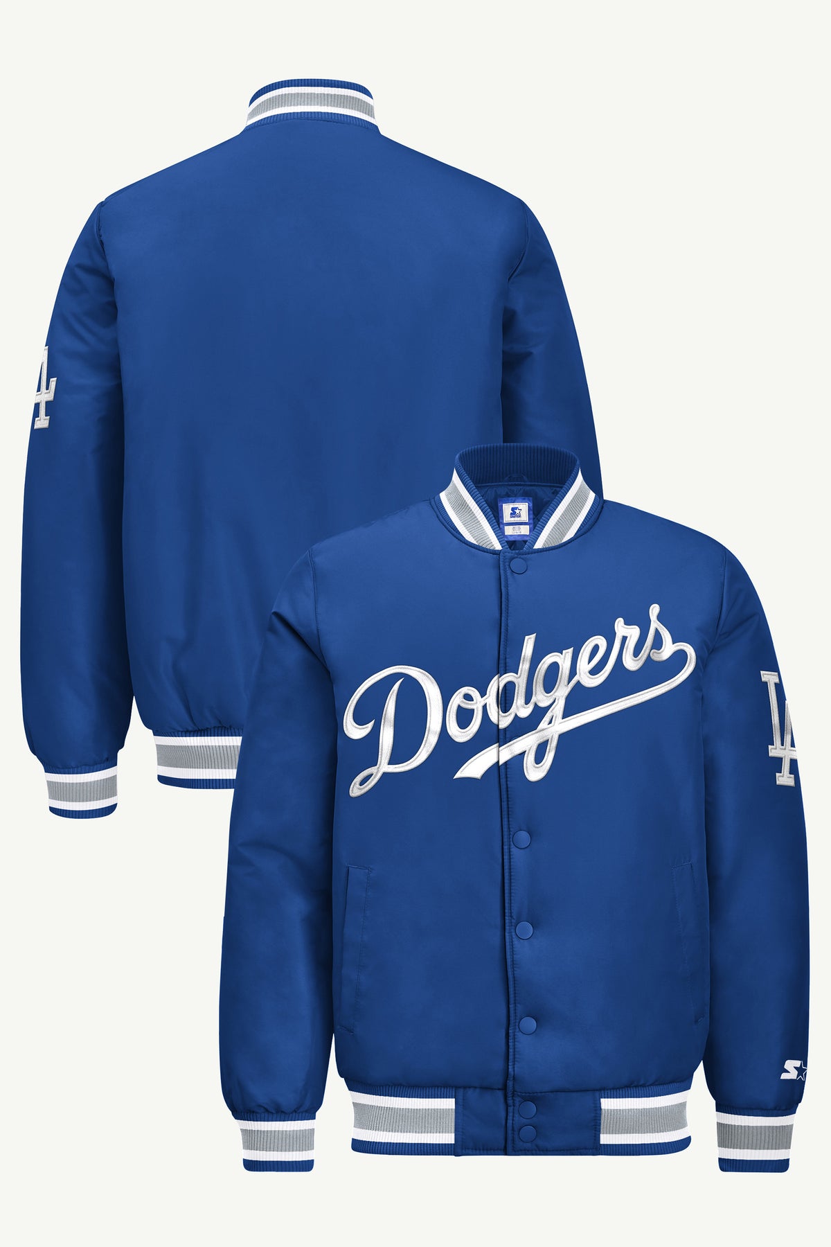 MENS LOS ANGELES DODGERS ACROSS SATIN VARSITY JACKET View 1 | Los Angeles Dodgers MENS LOS ANGELES DODGERS ACROSS SATIN VARSITY JACKET View 1 | Los Angeles Dodgers