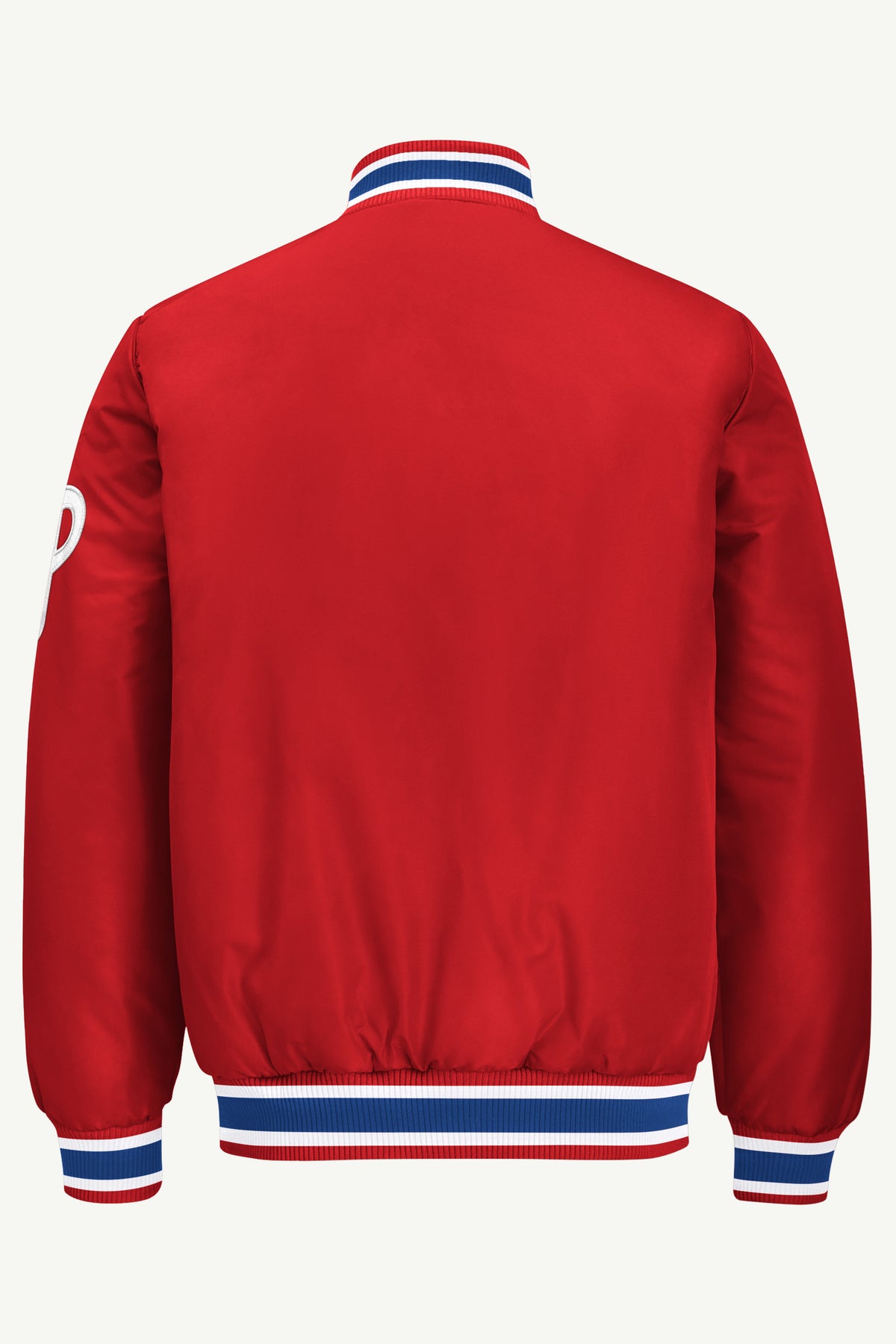MENS PHILADELPHIA PHILLIES ACROSS SATIN VARSITY JACKET View 3 MENS PHILADELPHIA PHILLIES ACROSS SATIN VARSITY JACKET View 3