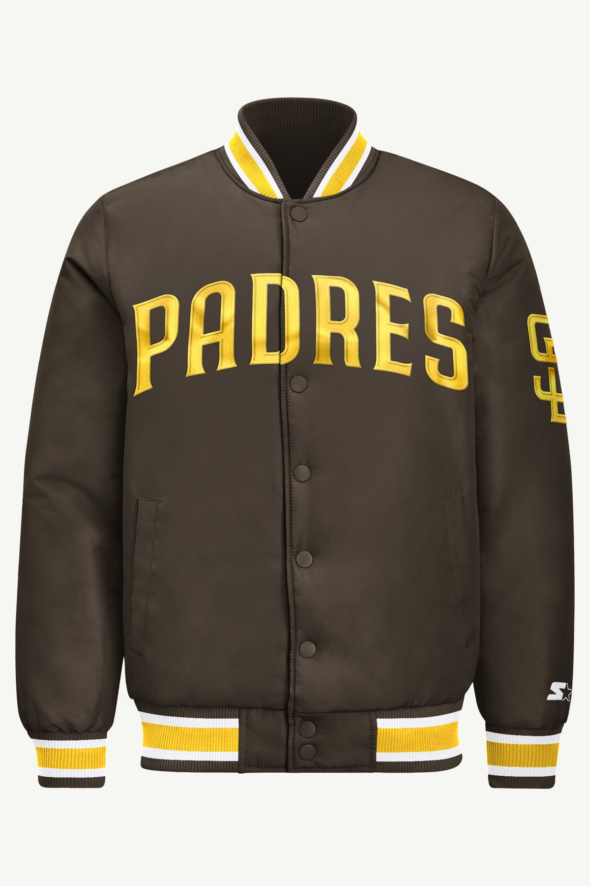 MENS SAN DIEGO PADRES ACROSS SATIN VARSITY JACKET View 2 | Men's Starter Jackets MENS SAN DIEGO PADRES ACROSS SATIN VARSITY JACKET View 2 | Men's Starter Jackets