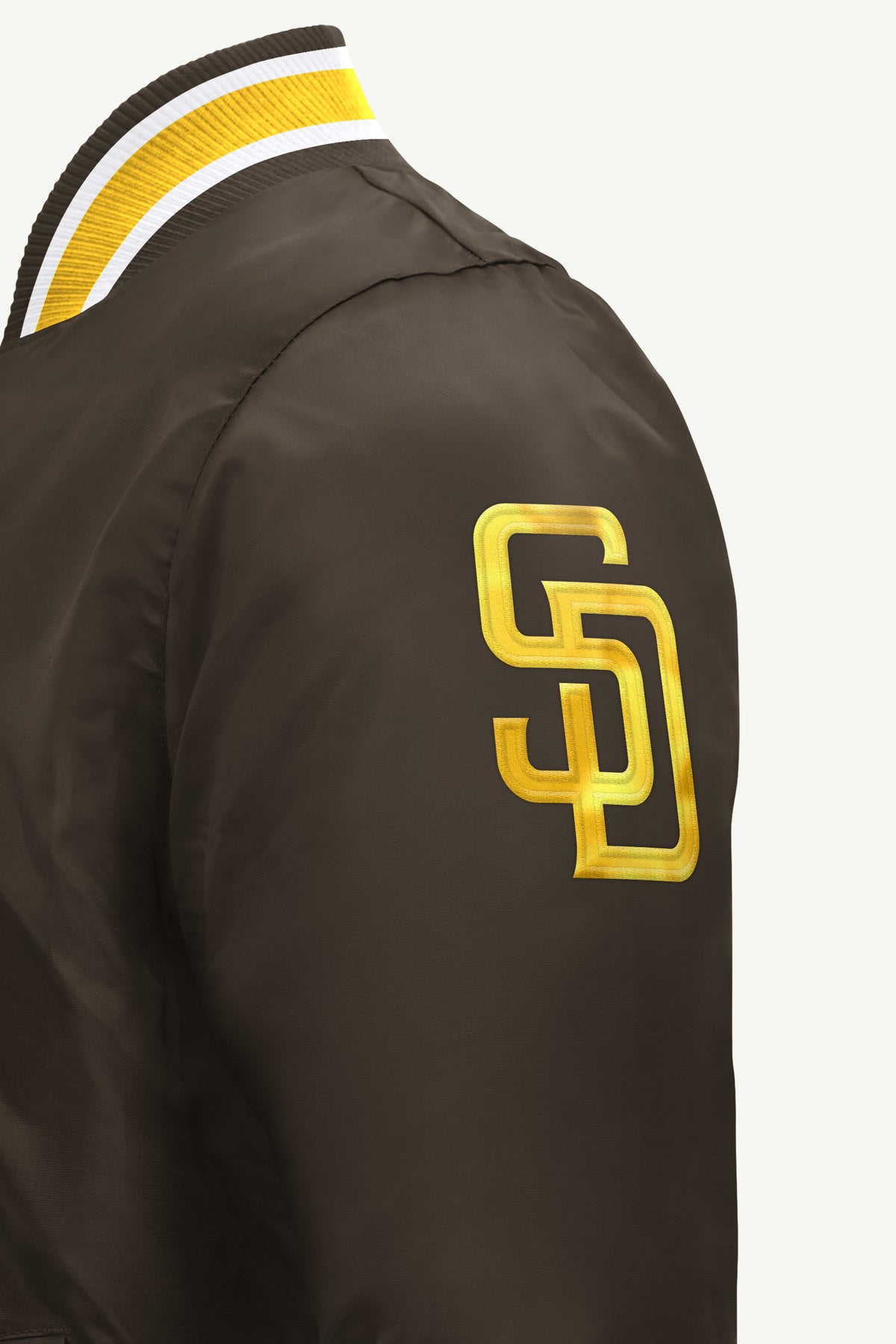 MENS SAN DIEGO PADRES ACROSS SATIN VARSITY JACKET View 4 MENS SAN DIEGO PADRES ACROSS SATIN VARSITY JACKET View 4
