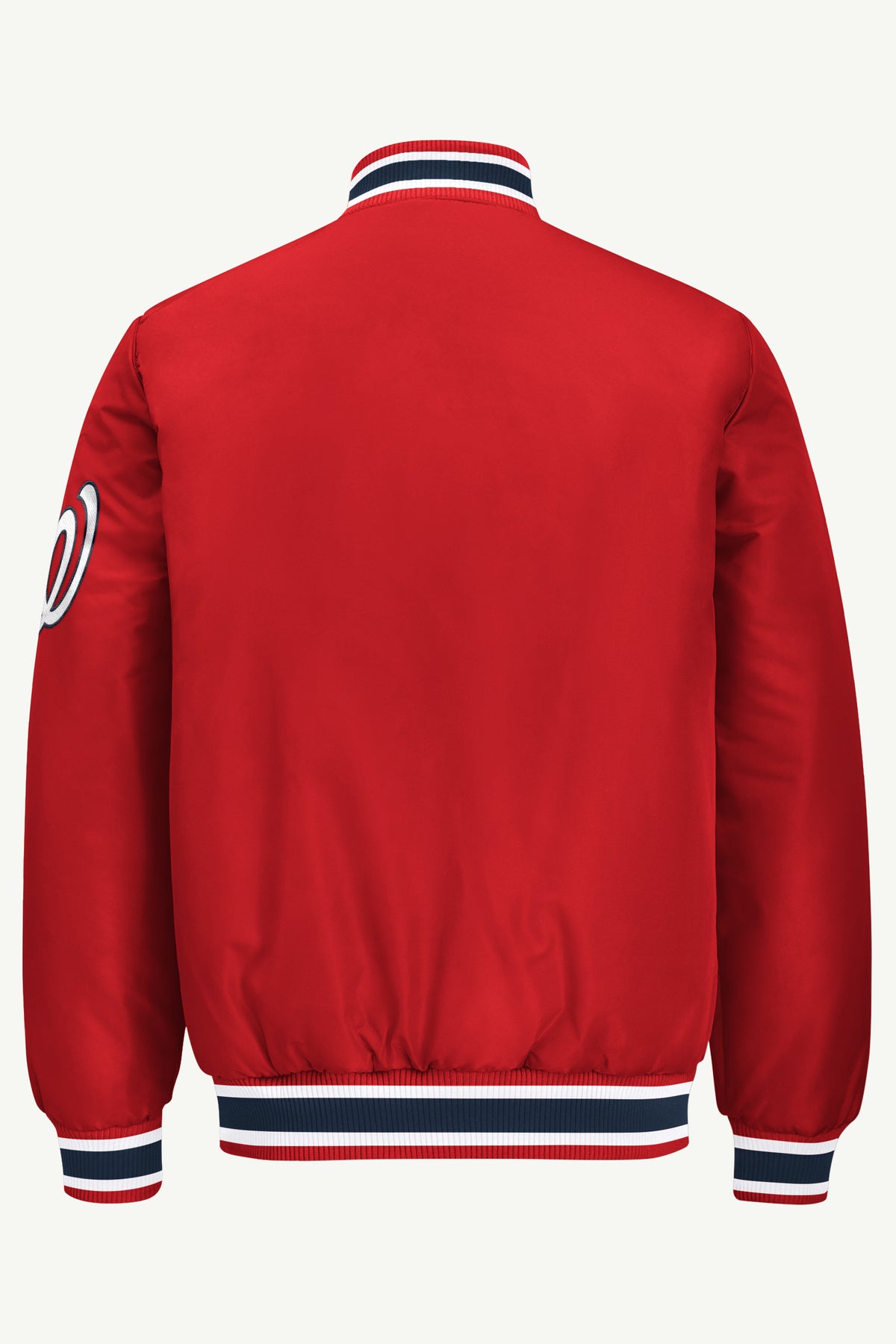 MENS WASHINGTON NATIONALS ACROSS SATIN VARSITY JACKET View 3 MENS WASHINGTON NATIONALS ACROSS SATIN VARSITY JACKET View 3