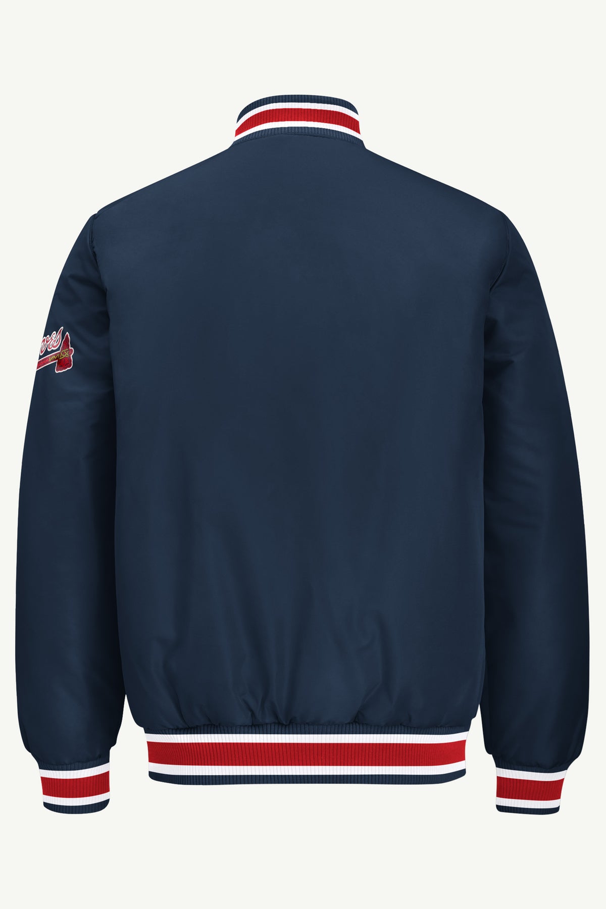 MENS ATLANTA BRAVES GAME DAY SATIN VARSITY JACKET View 3 MENS ATLANTA BRAVES GAME DAY SATIN VARSITY JACKET View 3
