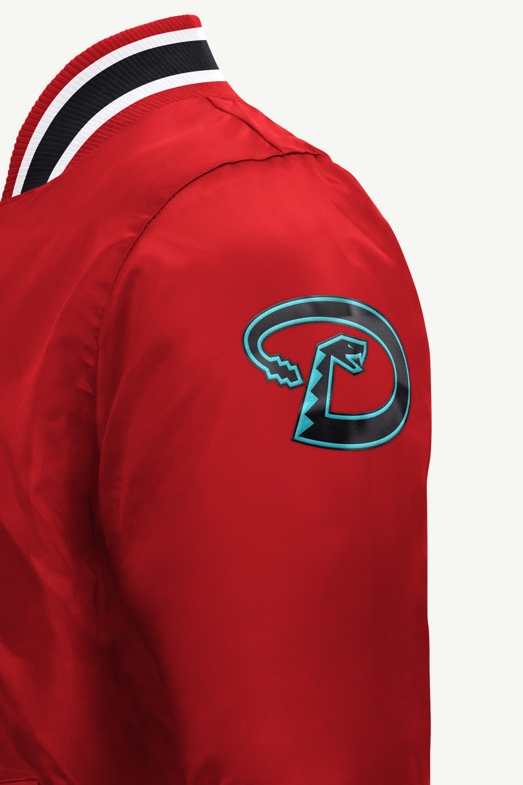 MENS ARIZONA DIAMONDBACKS GAME DAY SATIN VARSITY JACKET View 4 MENS ARIZONA DIAMONDBACKS GAME DAY SATIN VARSITY JACKET View 4