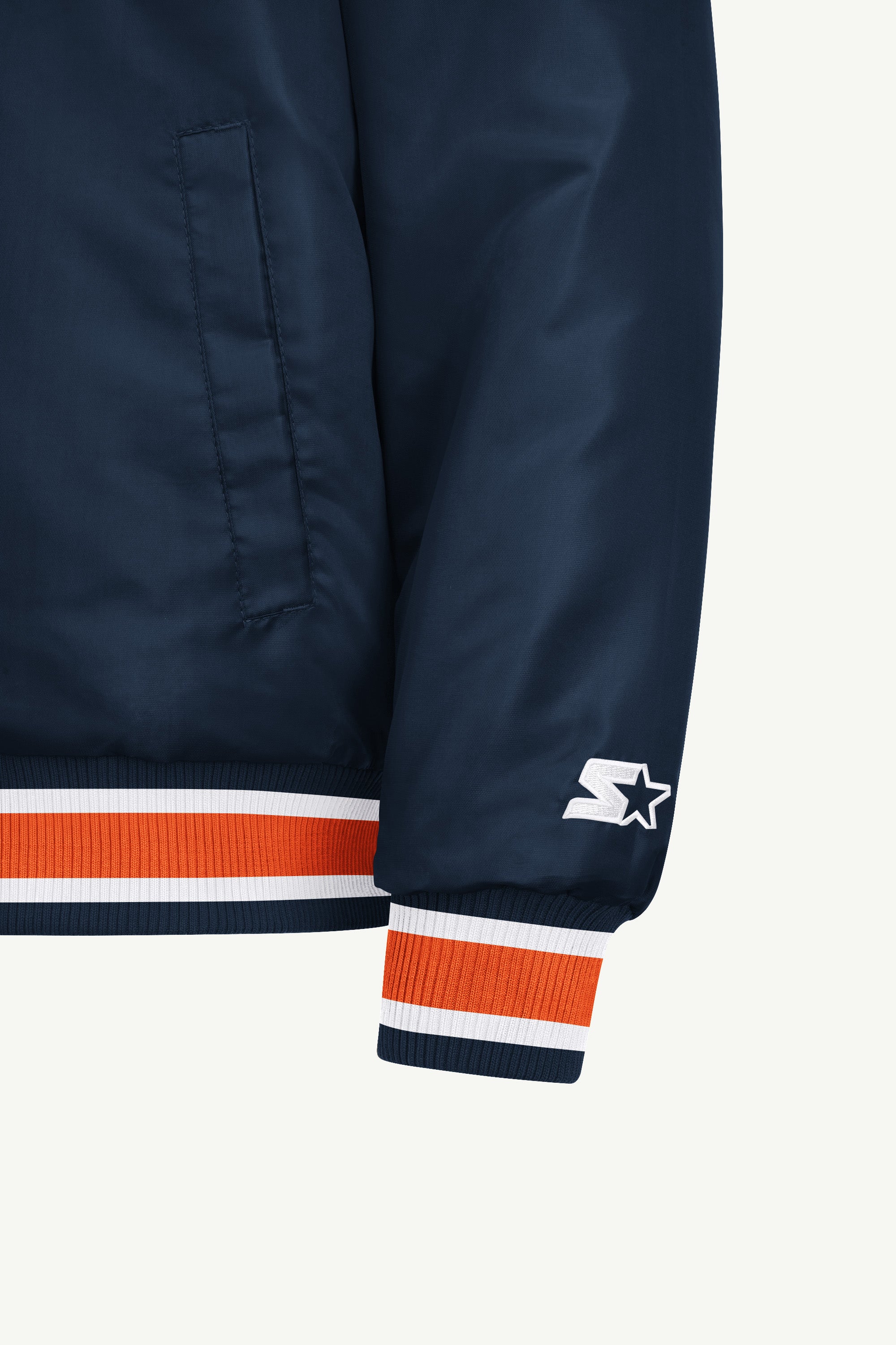 MENS DETROIT TIGERS GAME DAY SATIN VARSITY JACKET View 5 MENS DETROIT TIGERS GAME DAY SATIN VARSITY JACKET View 5