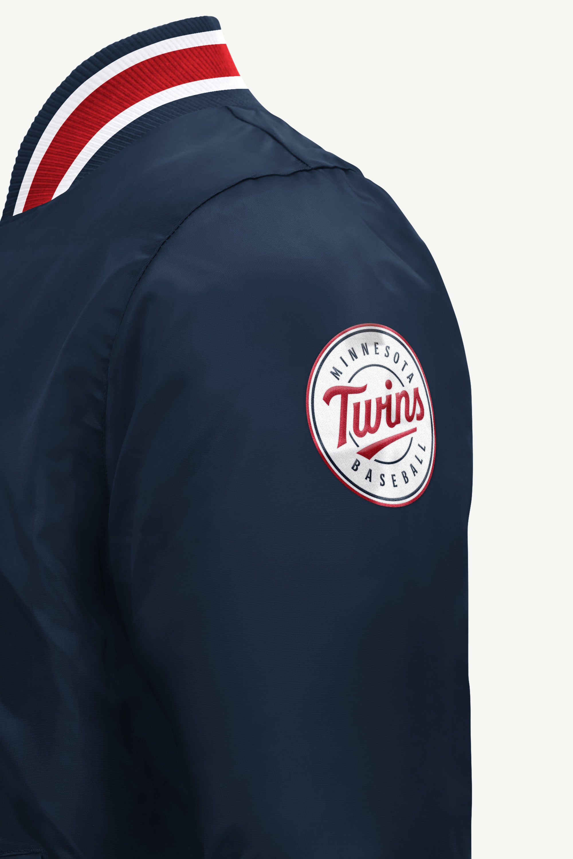 MENS MINNESOTA TWINS GAME DAY SATIN VARSITY JACKET View 4 MENS MINNESOTA TWINS GAME DAY SATIN VARSITY JACKET View 4