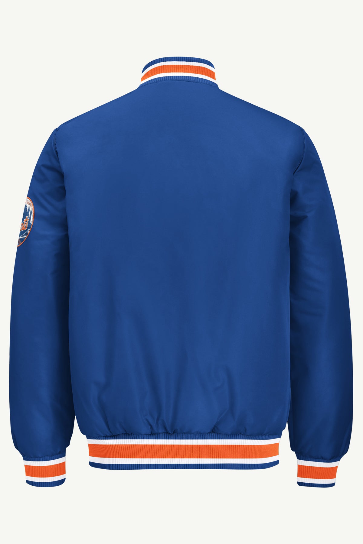 MENS NEW YORK METS GAME DAY SATIN VARSITY JACKET View 3 MENS NEW YORK METS GAME DAY SATIN VARSITY JACKET View 3