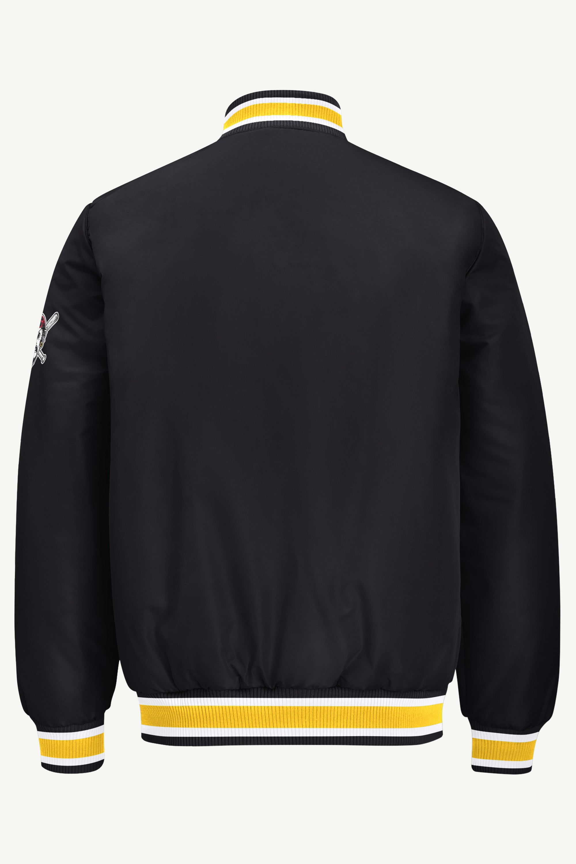 MENS PITTSBURGH PIRATES GAME DAY SATIN VARSITY JACKET View 3 MENS PITTSBURGH PIRATES GAME DAY SATIN VARSITY JACKET View 3