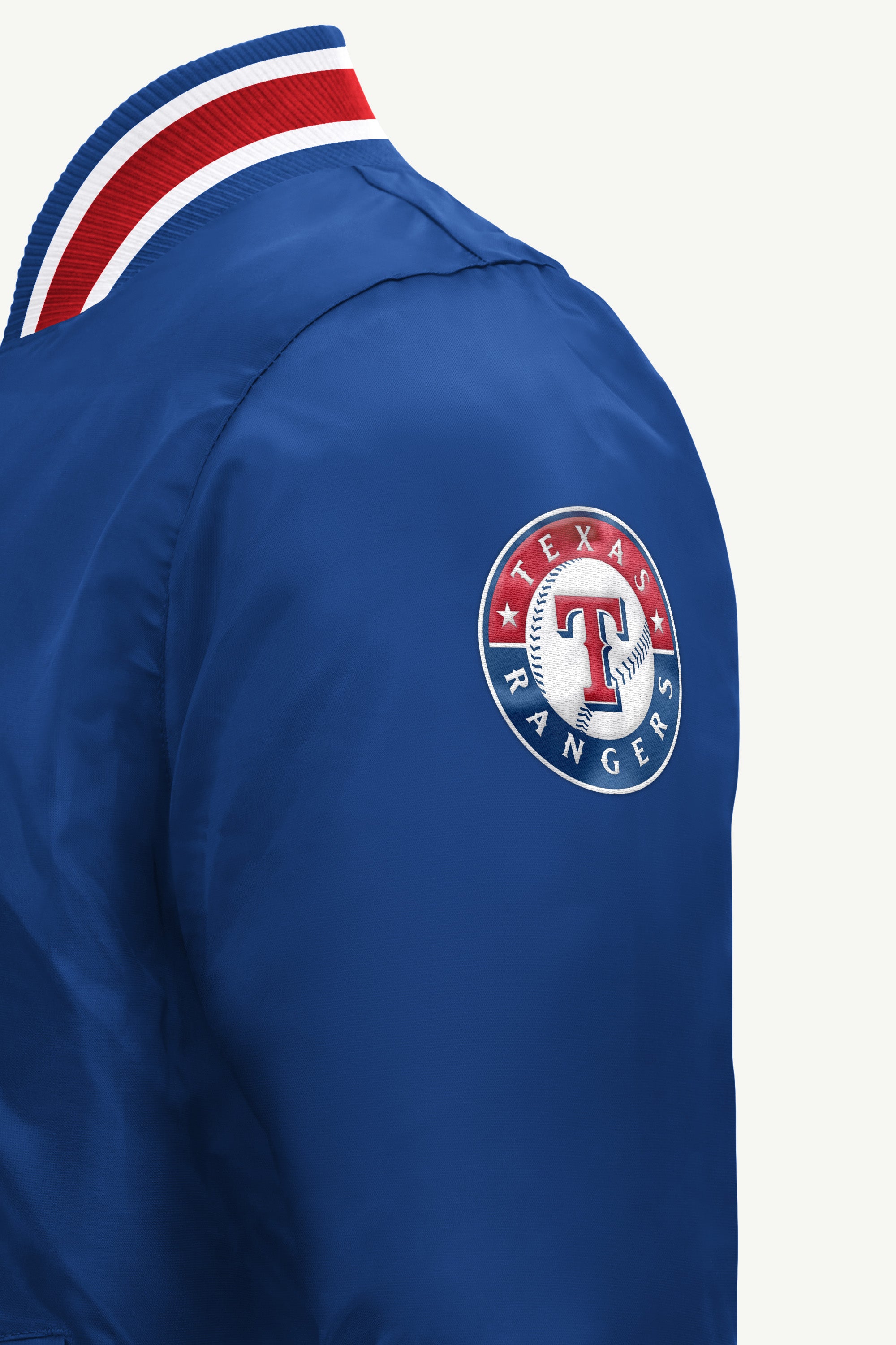 MENS TEXAS RANGERS GAME DAY SATIN VARSITY JACKET View 4 MENS TEXAS RANGERS GAME DAY SATIN VARSITY JACKET View 4
