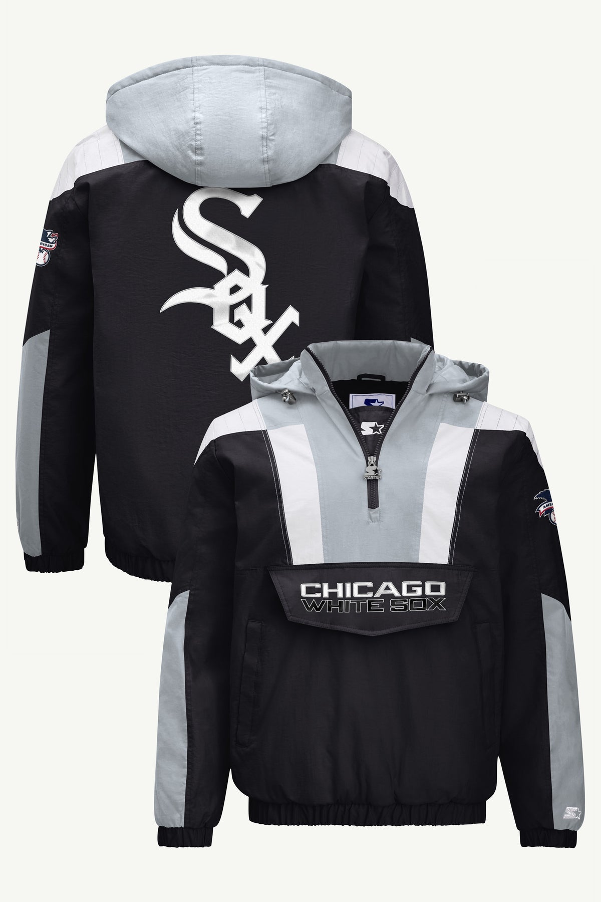 MENS CHICAGO WHITE SOX CLASSIC BREAKAWAY JACKET View 1 MENS CHICAGO WHITE SOX CLASSIC BREAKAWAY JACKET View 1