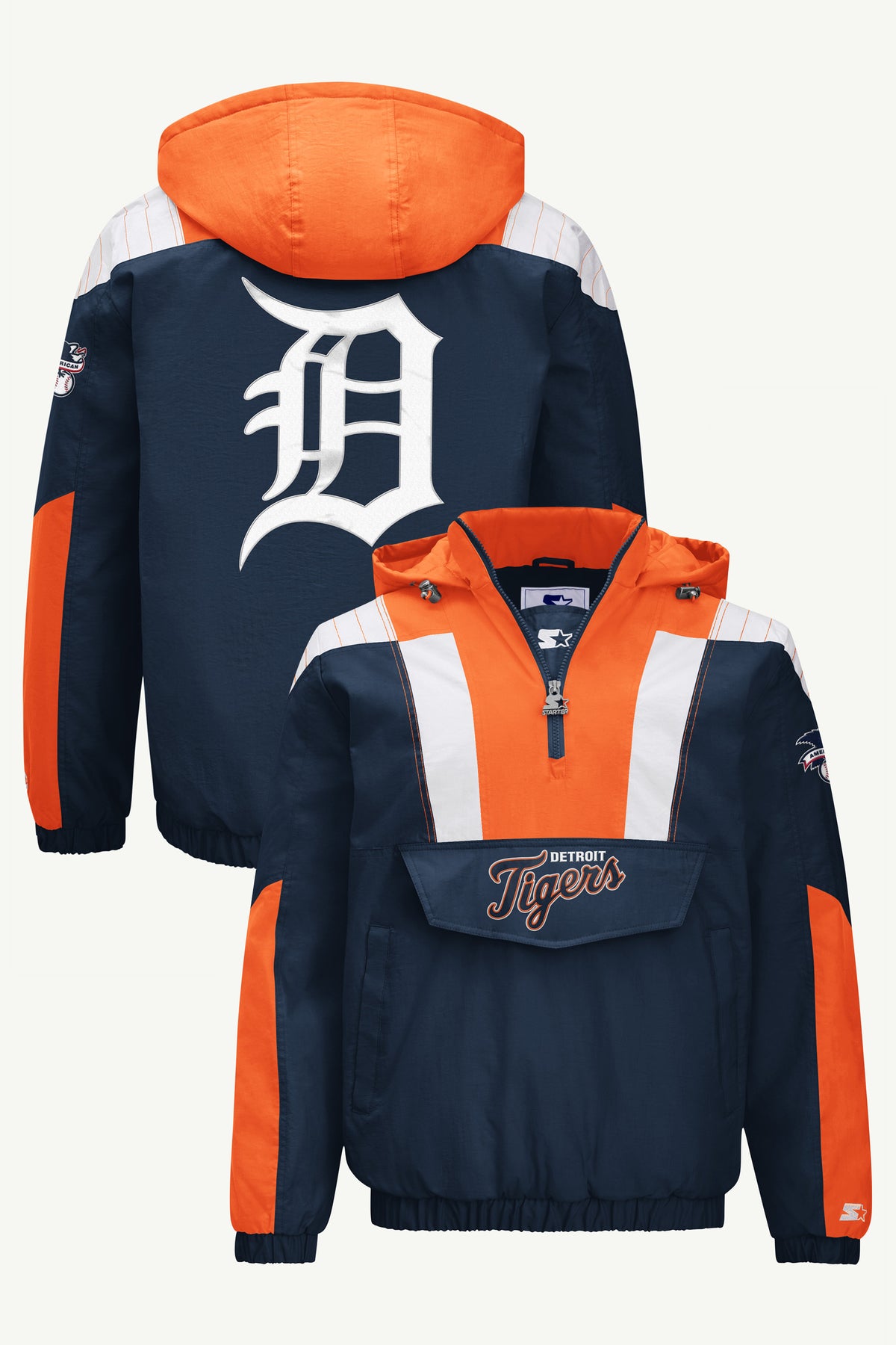 MENS DETROIT TIGERS CLASSIC BREAKAWAY JACKET View 1 MENS DETROIT TIGERS CLASSIC BREAKAWAY JACKET View 1