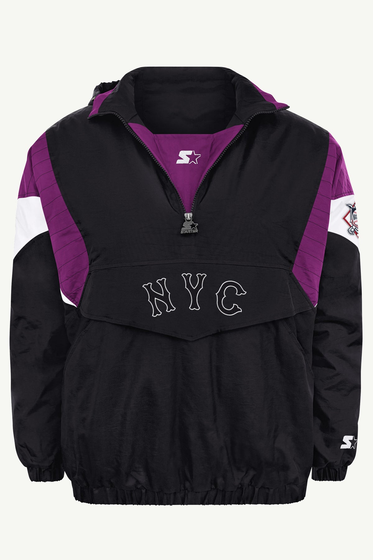 MENS NEW YORK METS BLACK BREAKAWAY JACKET View 2 MENS NEW YORK METS BLACK BREAKAWAY JACKET View 2