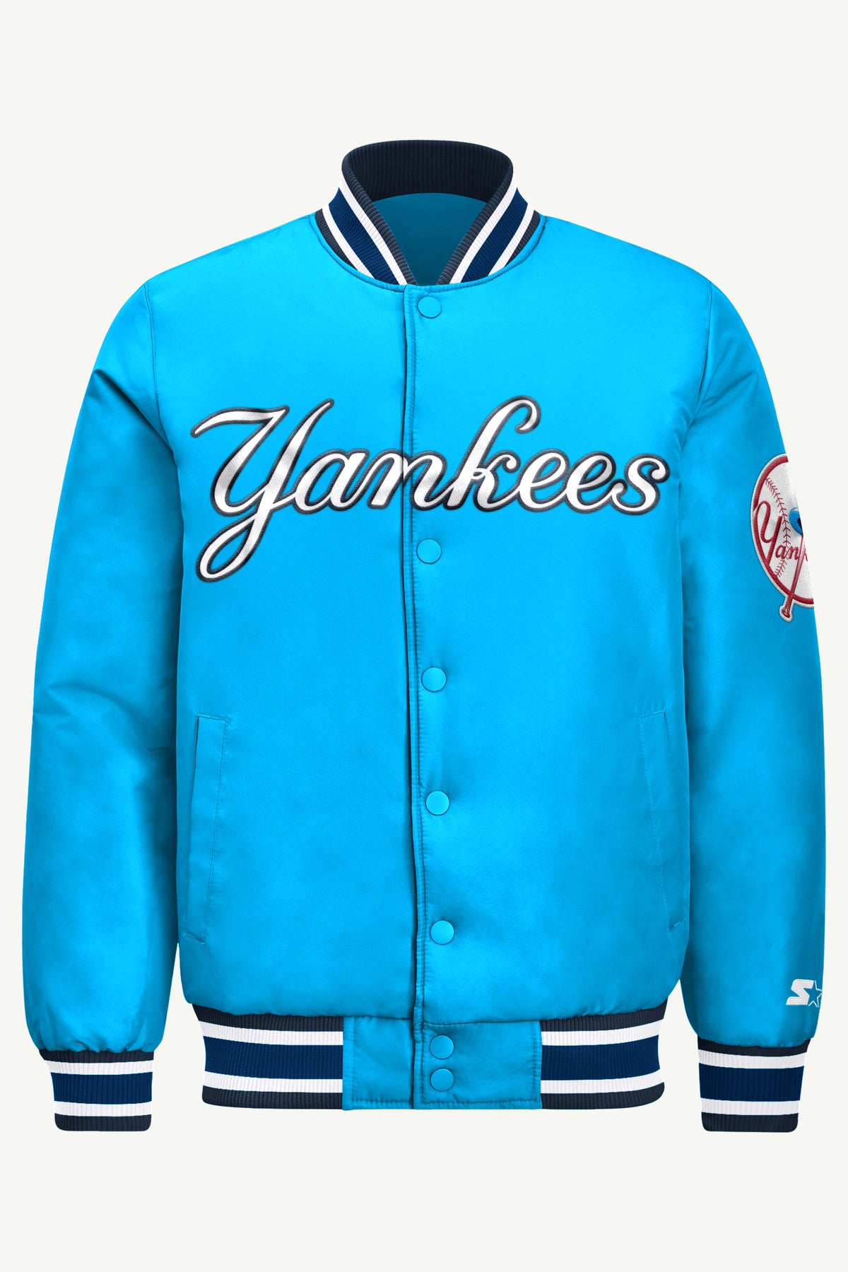 MENS NEW YORK YANKEES COOPERSTOWN ACROSS SATIN VARSITY JACKET View 2 MENS NEW YORK YANKEES COOPERSTOWN ACROSS SATIN VARSITY JACKET View 2