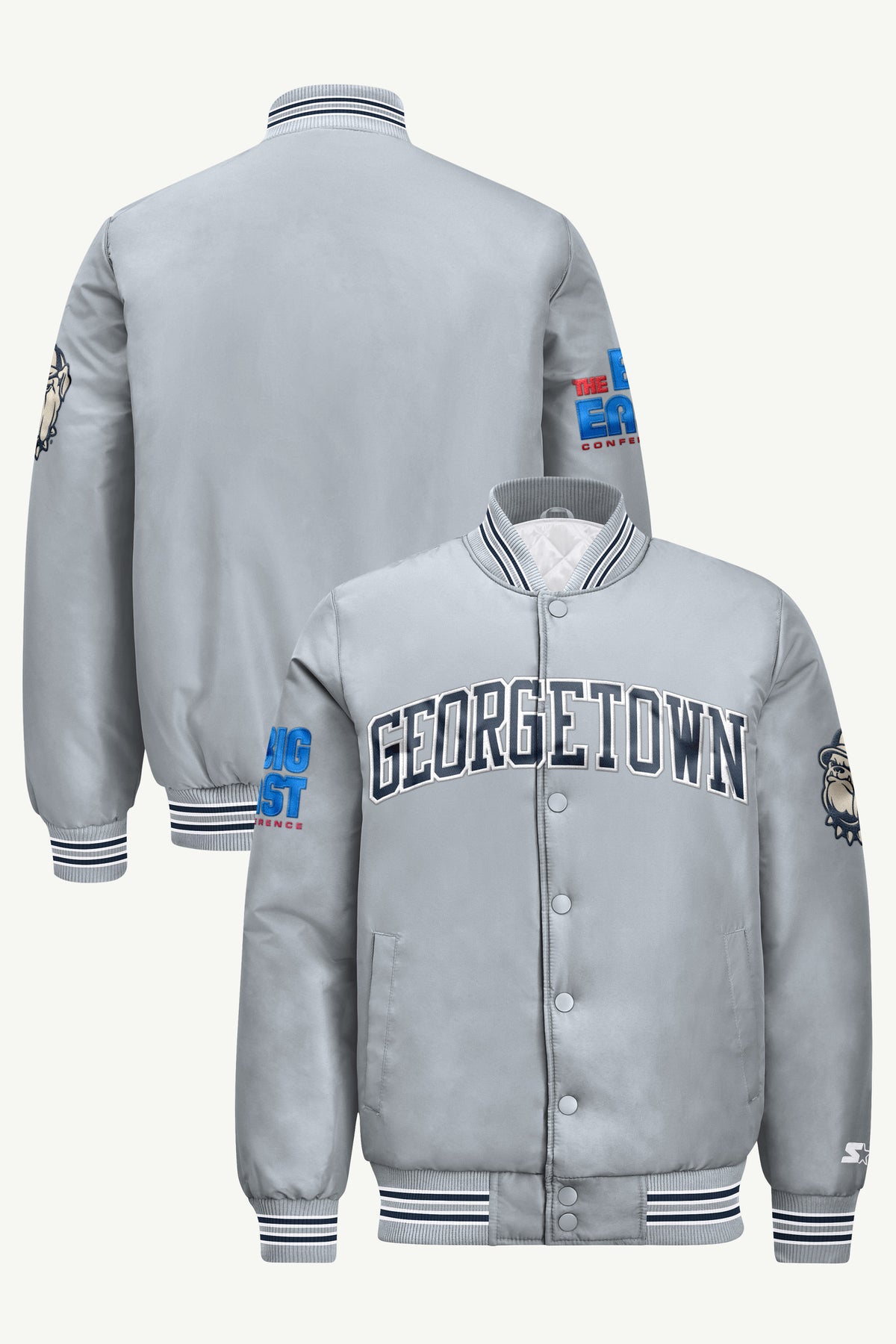 MENS GEORGETOWN HOYAS SATIN VARSITY JACKET View 1 | New Arrivals MENS GEORGETOWN HOYAS SATIN VARSITY JACKET View 1 | New Arrivals