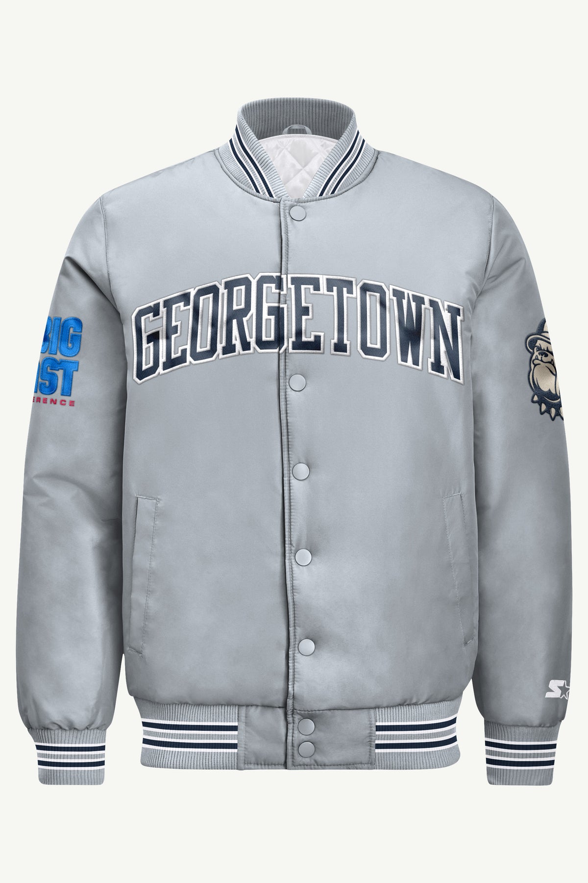 MENS GEORGETOWN HOYAS SATIN VARSITY JACKET View 2 | New Arrivals MENS GEORGETOWN HOYAS SATIN VARSITY JACKET View 2 | New Arrivals
