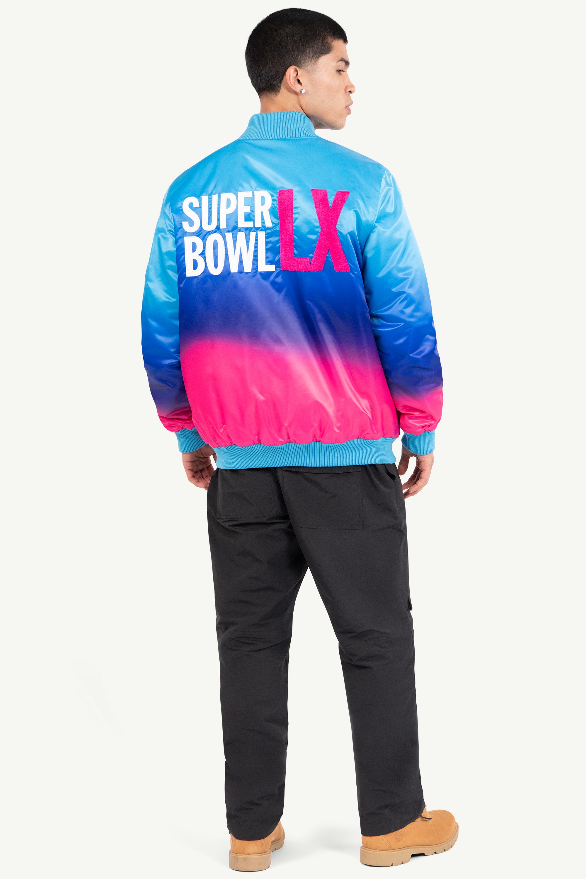 MENS SUPER BOWL LX SATIN VARSITY JACKET View 2 | NFL SUPER BOWL LX MENS SUPER BOWL LX SATIN VARSITY JACKET View 2 | NFL SUPER BOWL LX