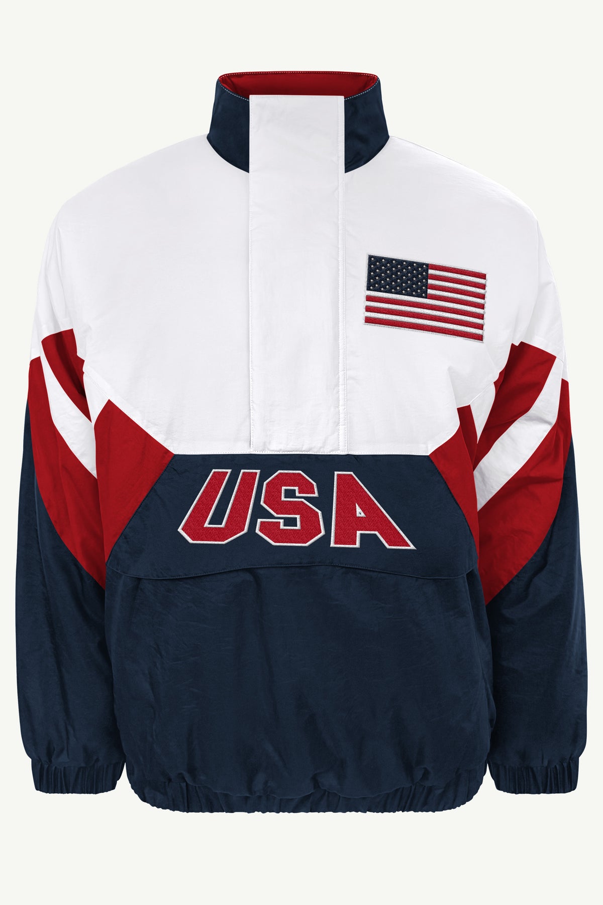 MENS USA LOGO BREAKAWAY PULLOVER JACKET View 2 MENS USA LOGO BREAKAWAY PULLOVER JACKET View 2