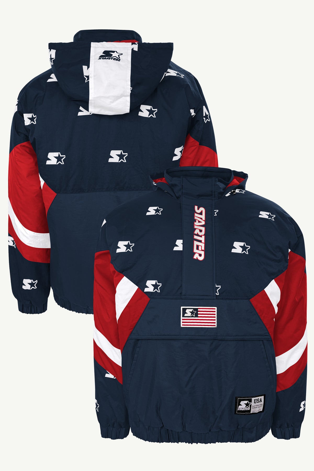 MENS USA BREAKAWAY PULLOVER JACKET View 1 MENS USA BREAKAWAY PULLOVER JACKET View 1