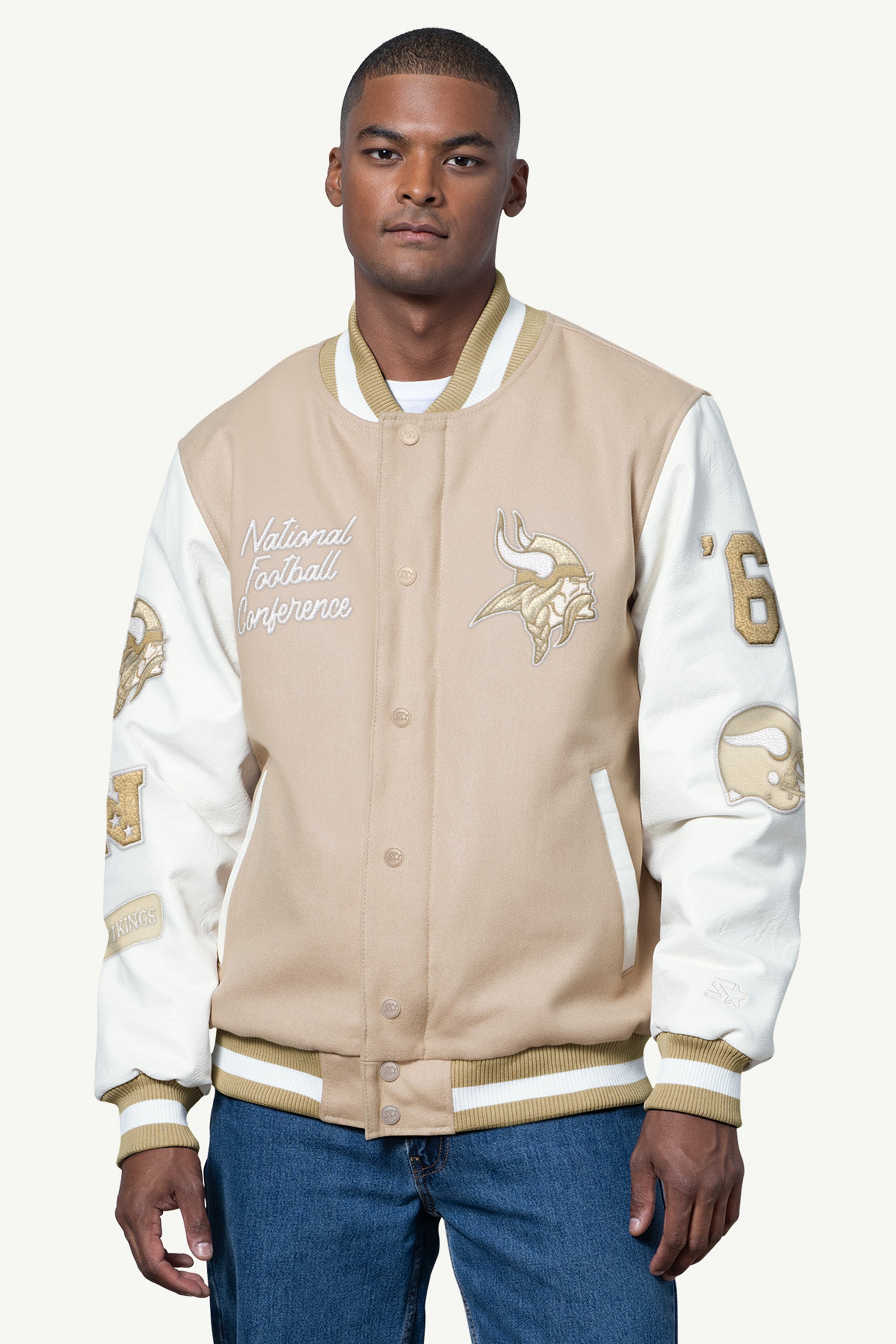 MENS MINNESOTA VIKINGS VARSITY JACKET View 1 | Minnesota Vikings MENS MINNESOTA VIKINGS VARSITY JACKET View 1 | Minnesota Vikings