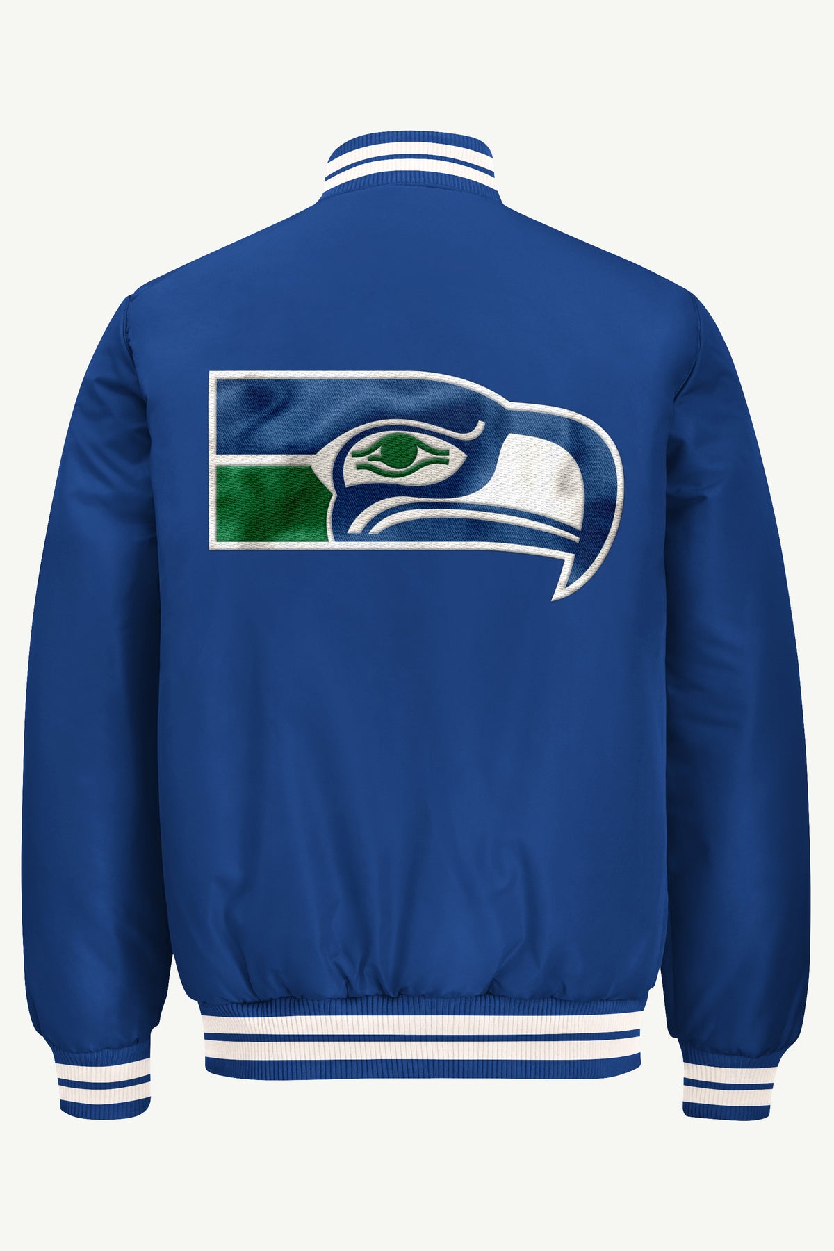 MENS SEATTLE SEAHAWKS ELITE VARSITY JACKET View 3 MENS SEATTLE SEAHAWKS ELITE VARSITY JACKET View 3