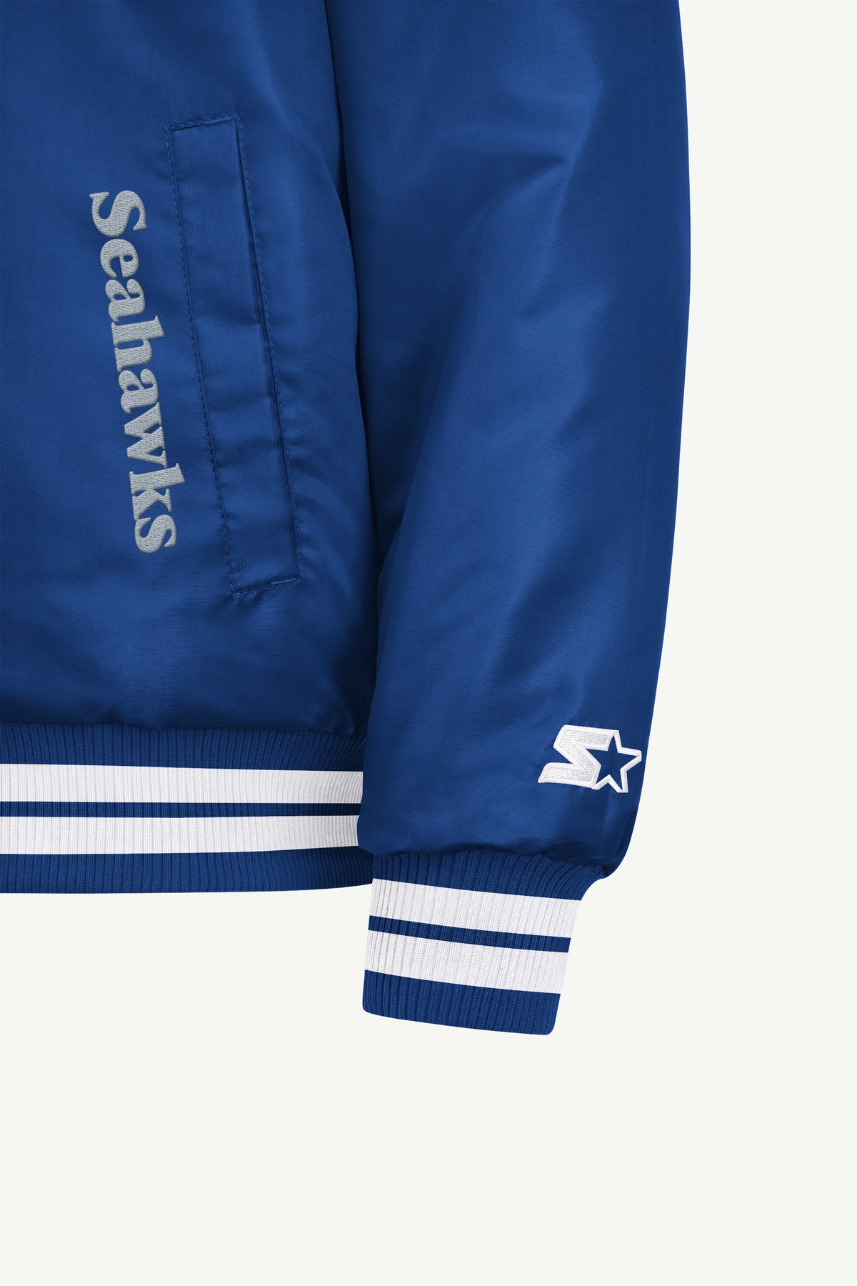 MENS SEATTLE SEAHAWKS ELITE VARSITY JACKET View 4 MENS SEATTLE SEAHAWKS ELITE VARSITY JACKET View 4