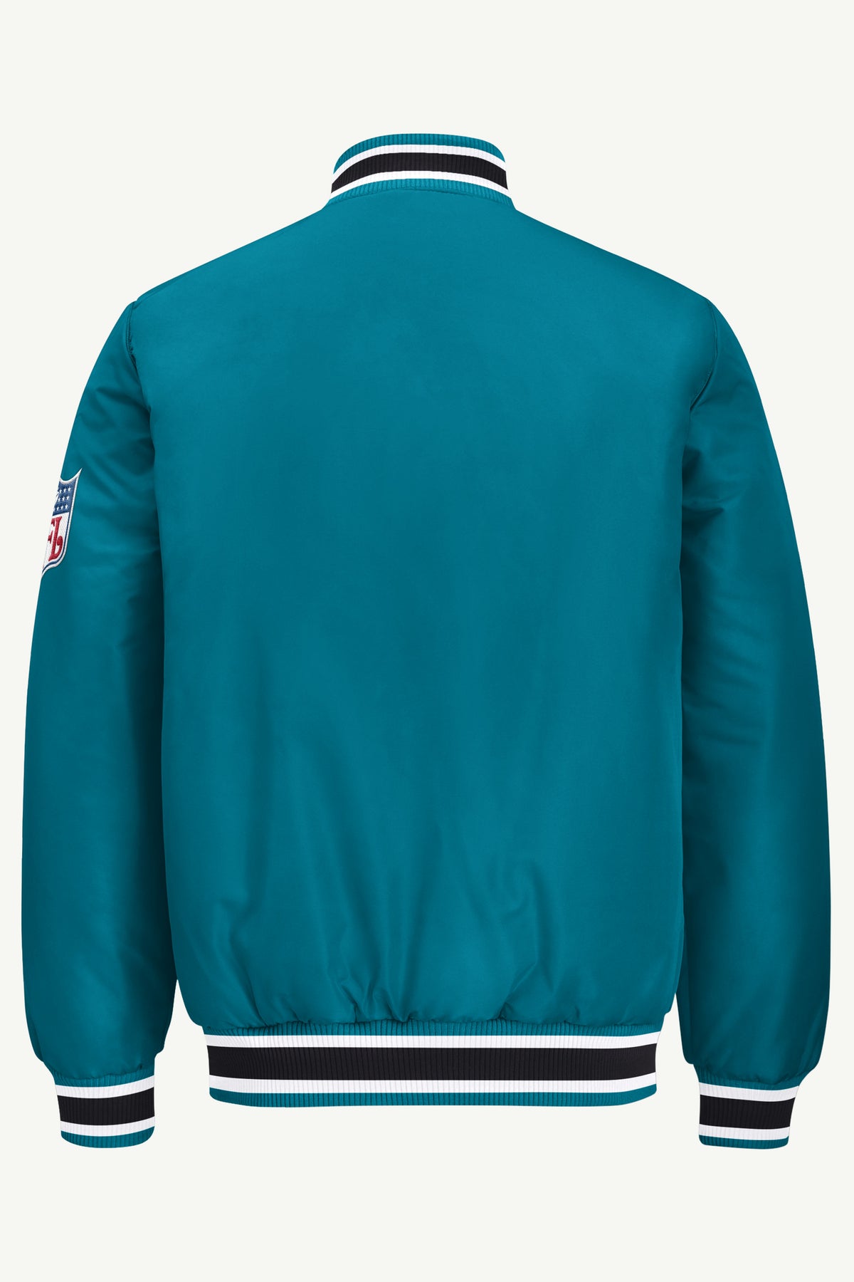 MENS JACKSONVILLE JAGUARS RETRO GAME DAY SATIN VARSITY JACKET View 3 MENS JACKSONVILLE JAGUARS RETRO GAME DAY SATIN VARSITY JACKET View 3