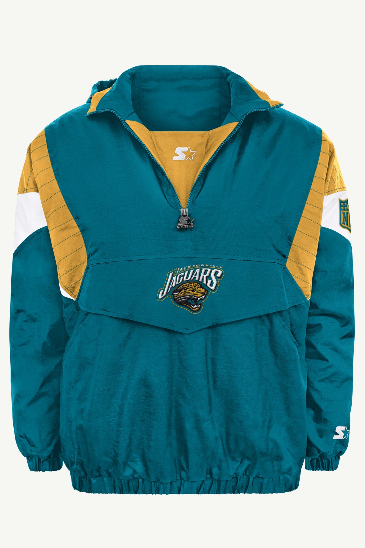MENS RETRO JACKSONVILLE JAGUARS BREAKAWAY JACKET View 2 MENS RETRO JACKSONVILLE JAGUARS BREAKAWAY JACKET View 2