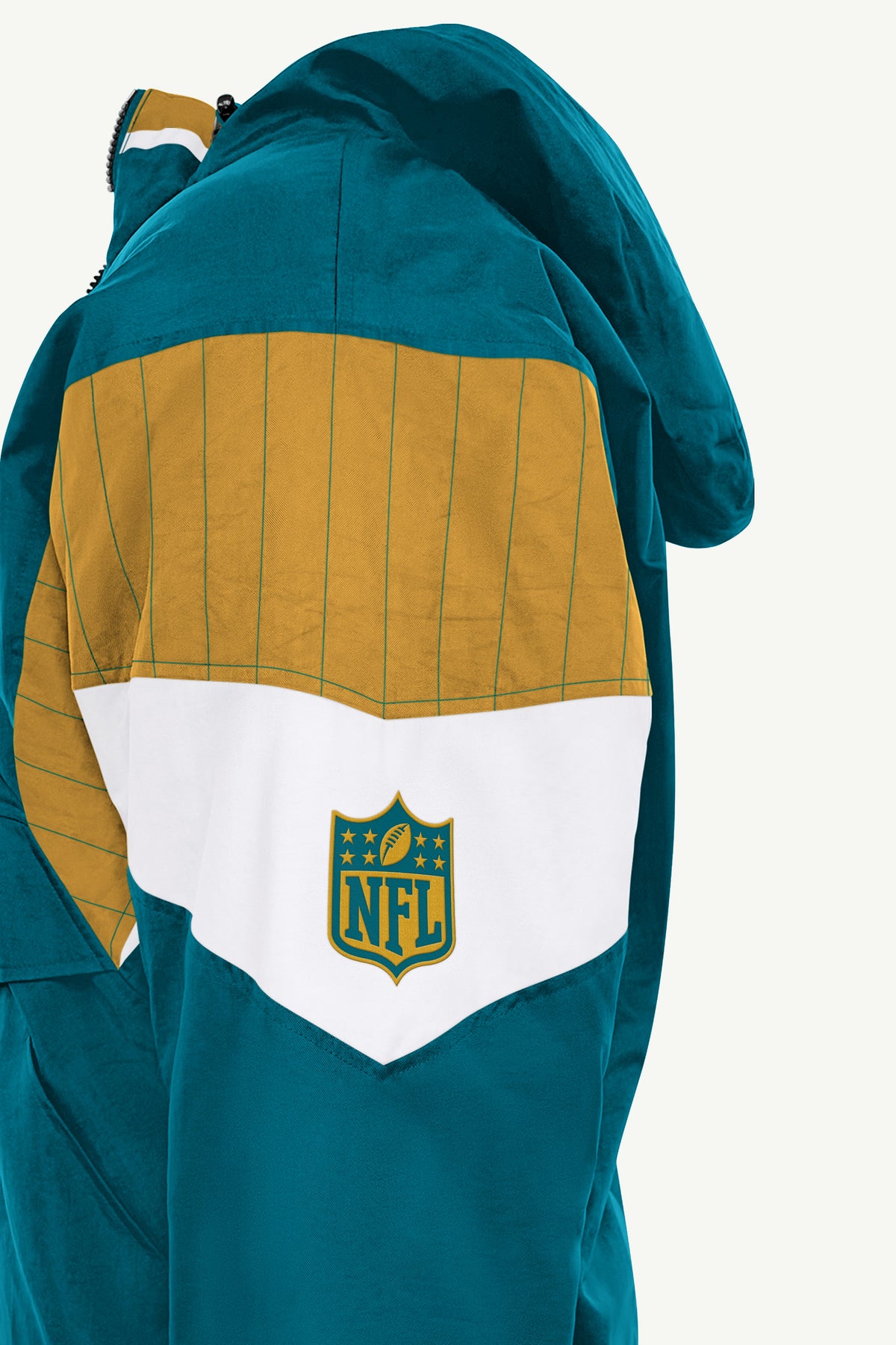 MENS RETRO JACKSONVILLE JAGUARS BREAKAWAY JACKET View 5 MENS RETRO JACKSONVILLE JAGUARS BREAKAWAY JACKET View 5