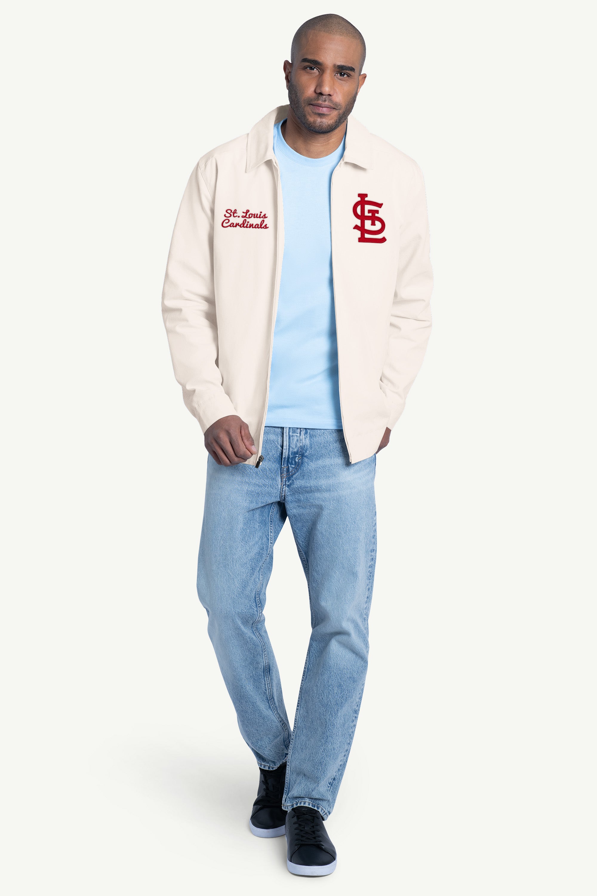 MENS ST. LOUIS CARDINALS FRANCHISE FULL ZIP JACKET View 3 | MLB MENS ST. LOUIS CARDINALS FRANCHISE FULL ZIP JACKET View 3 | MLB